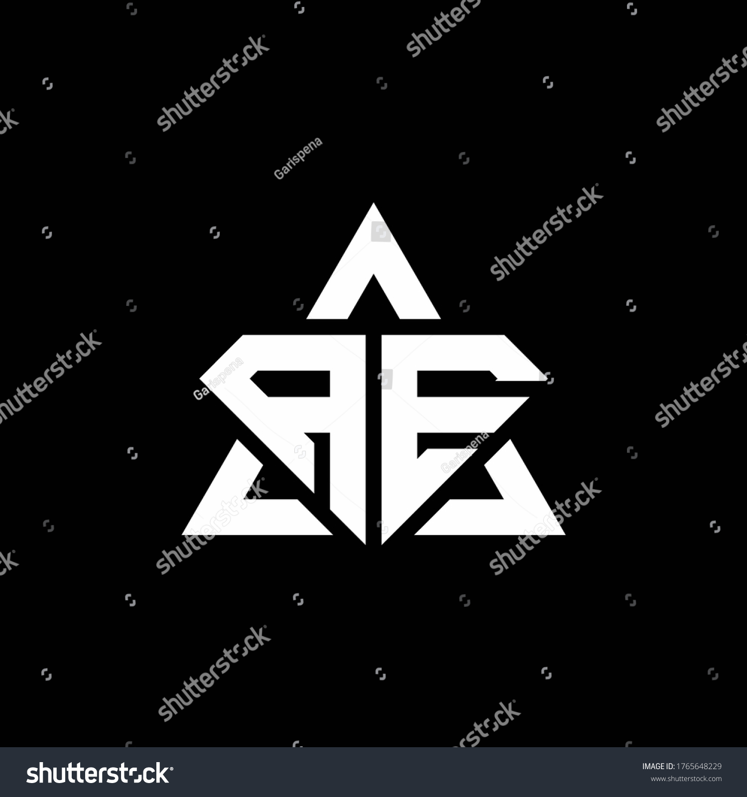 Ae Monogram Logo Diamond Shape Triangle Stock Vector (Royalty Free ...