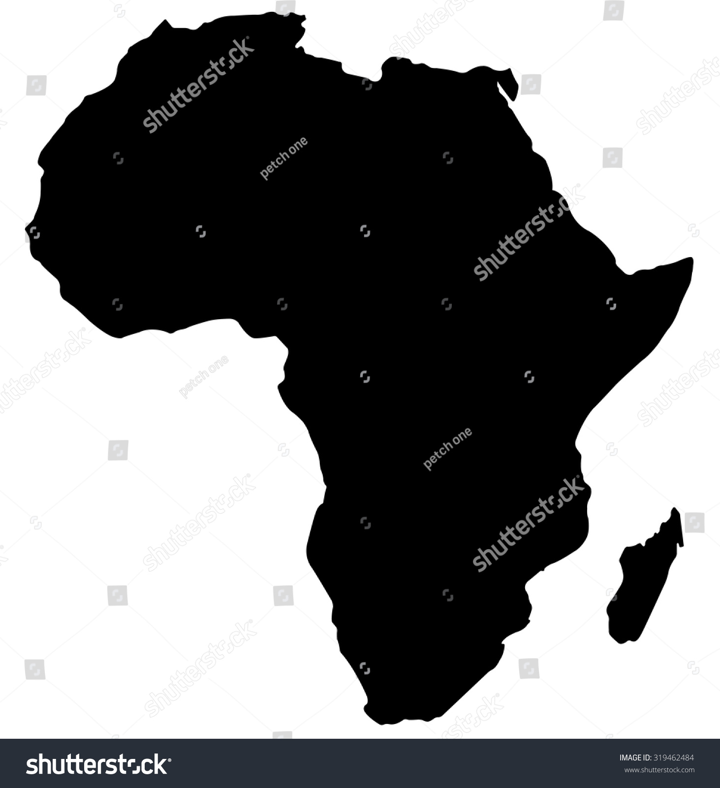 Africa Map Stock Vector 319462484 - Shutterstock