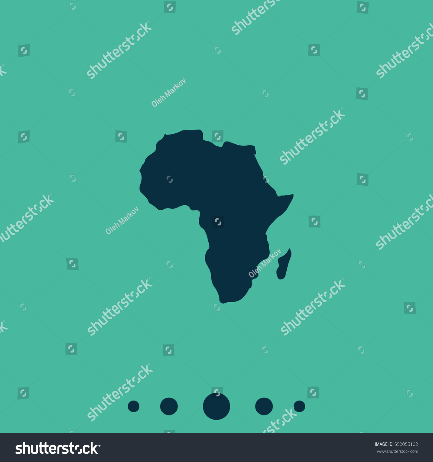 Africa Map Illustration เวกเตอร์สต็อก ปลอดค่าลิขสิทธิ์ 552055102 Shutterstock 