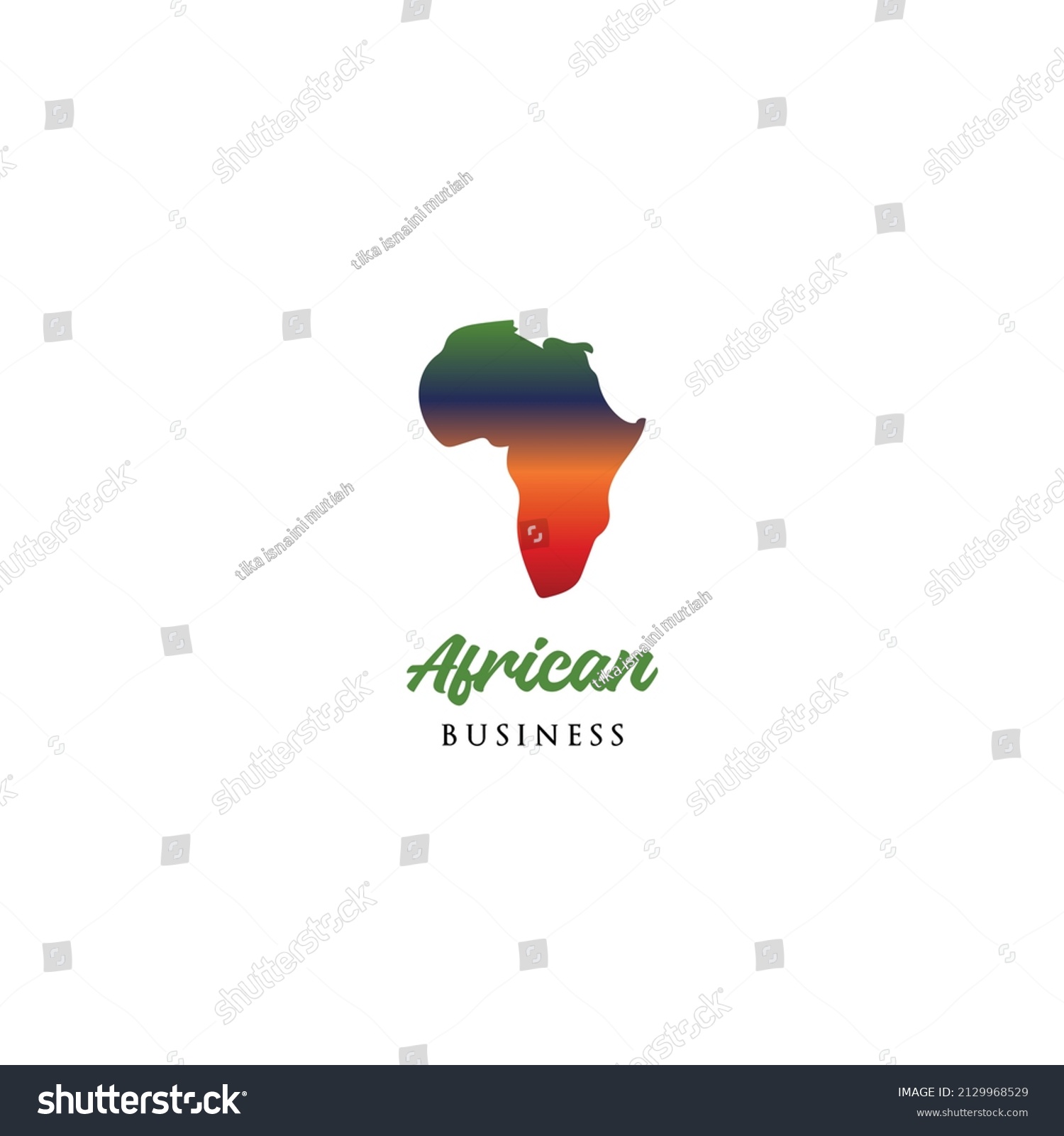 Africa Map Logo Design Inspiration Stock Vector (Royalty Free ...