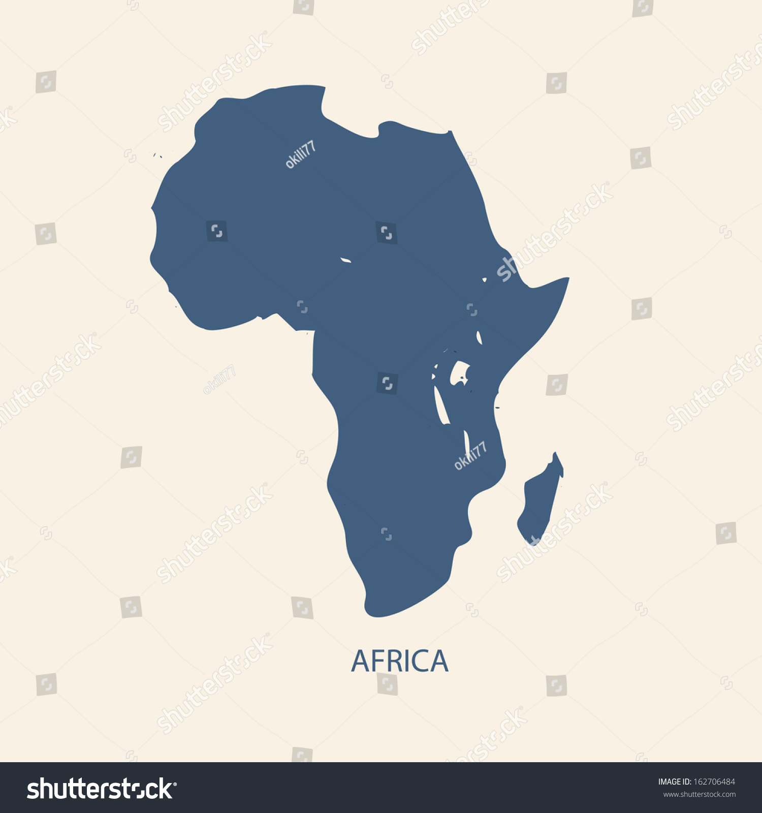 Africa Map Vector Stock Vector Royalty Free 162706484 Shutterstock 8595