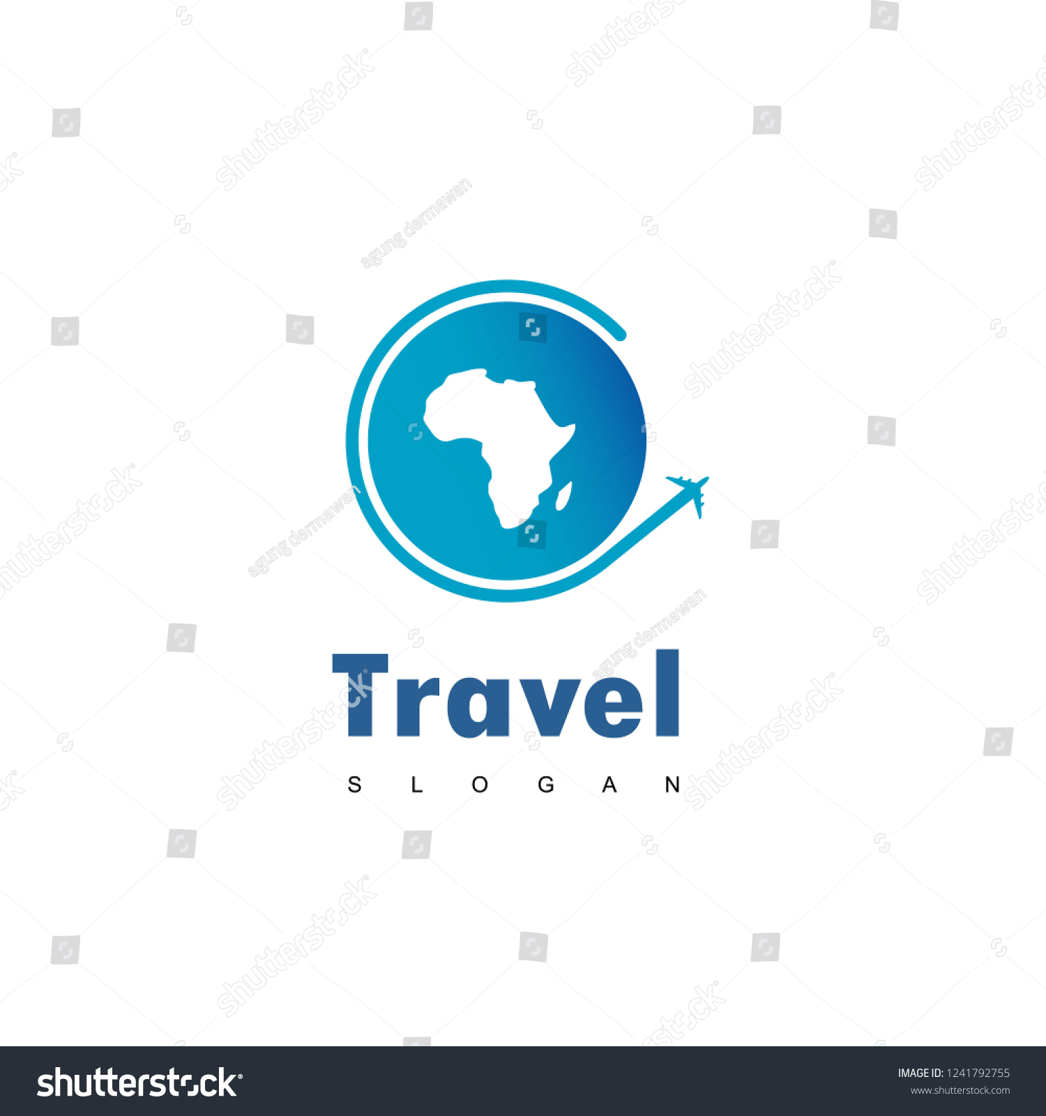 Africa Travel Logo Stock Vector Royalty Free 1241792755 Shutterstock