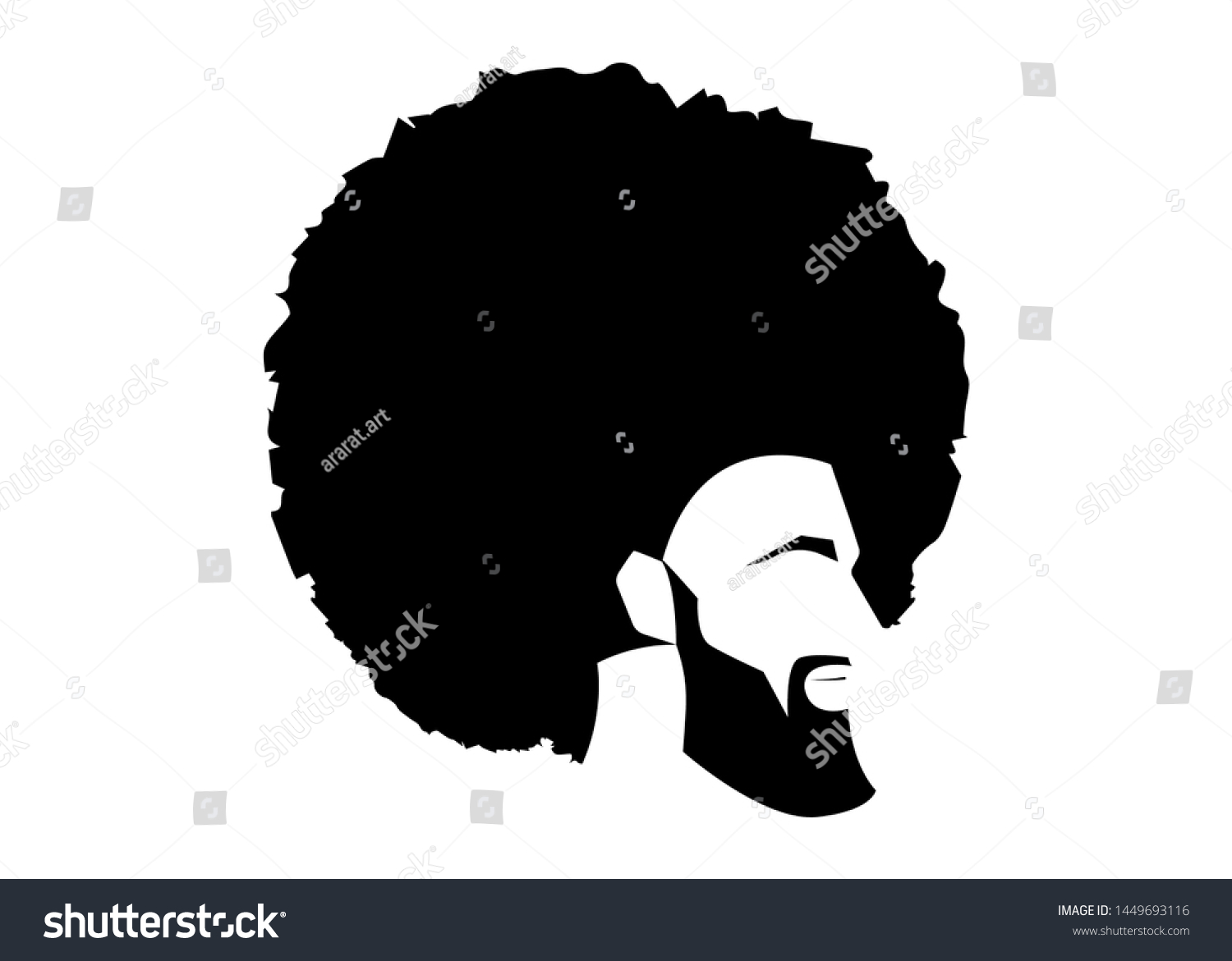 2,421 Afro man silhouette Stock Vectors, Images & Vector Art | Shutterstock