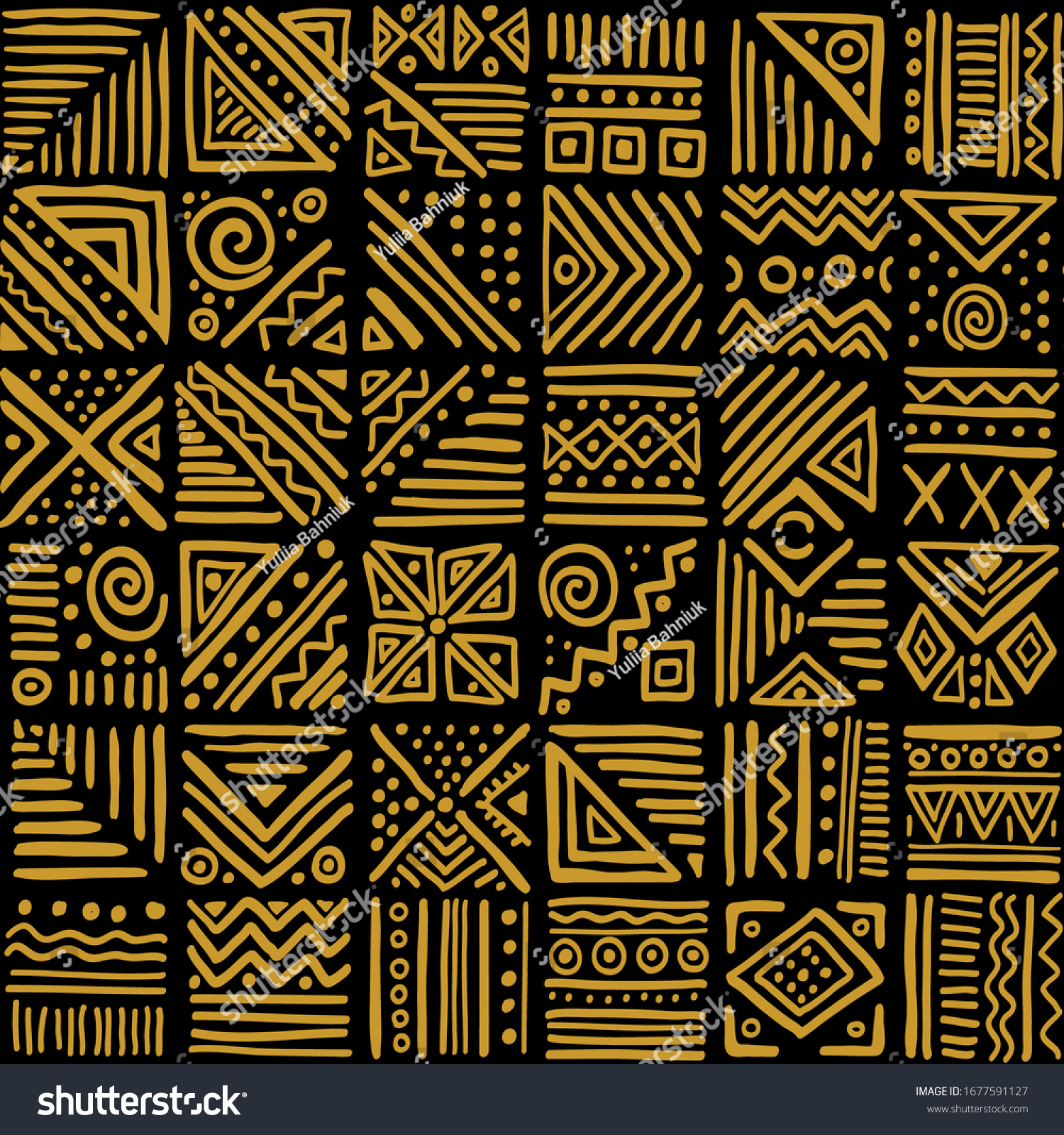 SVG of African clash vector seamless pattern in ethnic tribal style. Can be printed and used as wrapping paper, wallpaper, textile, fabric, apparel, etc. svg