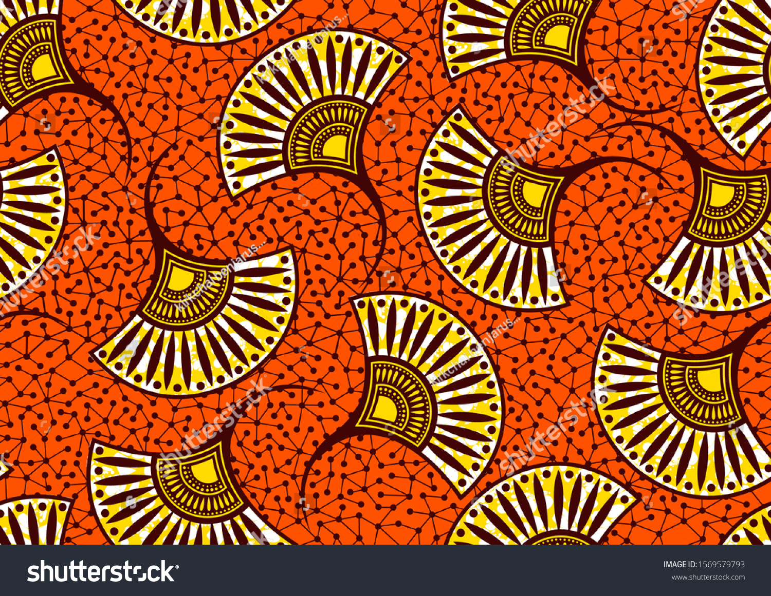 SVG of african fashion seamless pattern ornament in vibrant colours, picture art and abstract background for Fabric Print, Scarf, Shawl, Carpet, Kerchief, Handkerchief, vector illustration file EPS10.  svg
