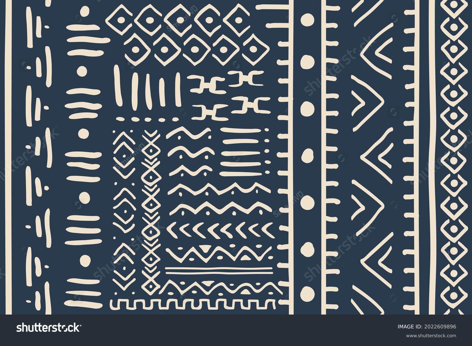 SVG of African Print Fabric. Vector Seamless Tribal Pattern. Traditional Ethnic Ornament for your Design Cloth, Carpet, Rug, Pareo, Wrap  svg