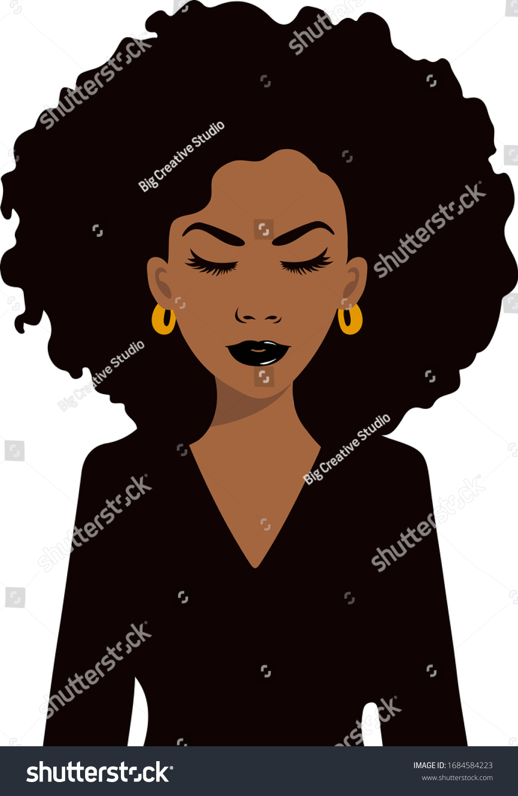 Curly Hair Crown Stock Vectors Images And Vector Art Shutterstock
