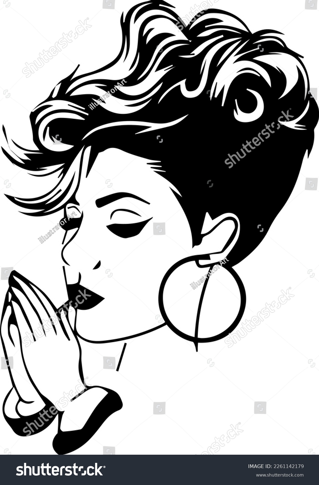 SVG of Afro Women SVG, Afro Women Pray Bundle SVG svg