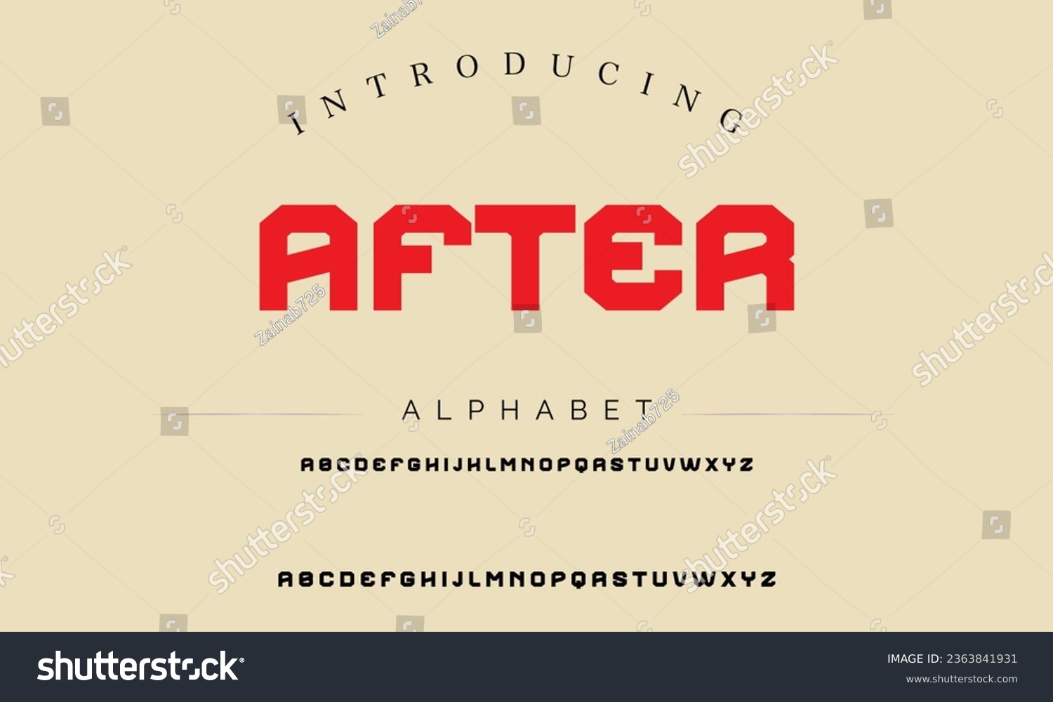 SVG of After Sport Modern Italic Alphabet Font. Typography urban style fonts for technology, digital, movie logo design. vector illustration svg