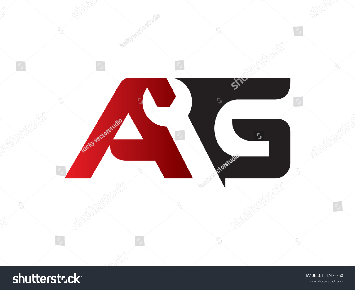 Ag Letter Logo Symbol Template Design Stock Vector (Royalty Free ...