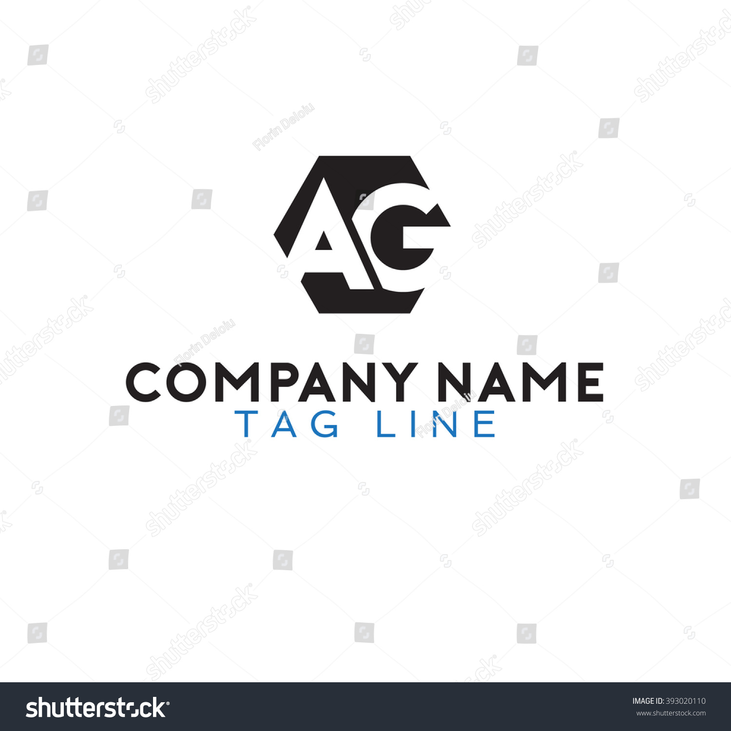 Ag Logo Stock Vector 393020110 - Shutterstock