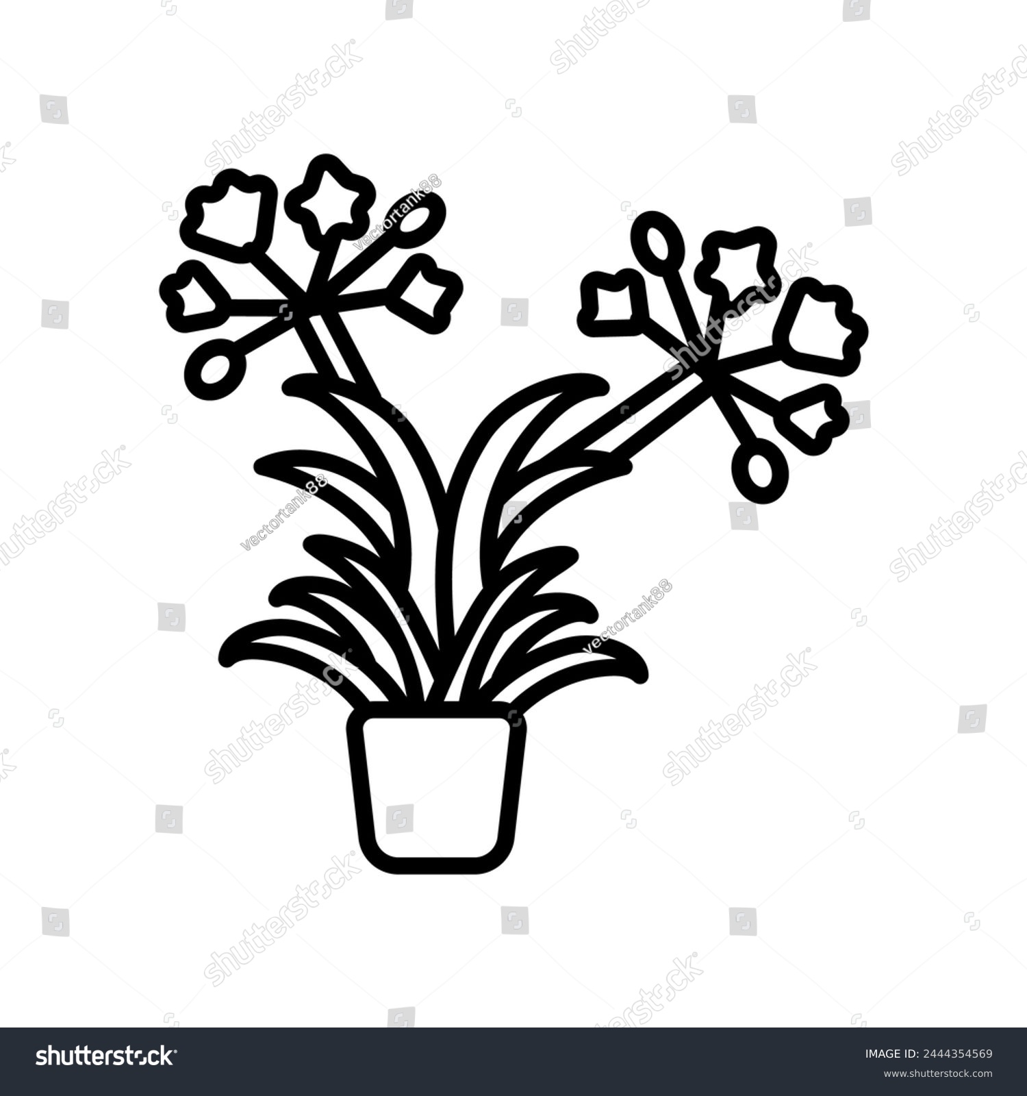 SVG of Agapanthus icon in vector. Logotype svg
