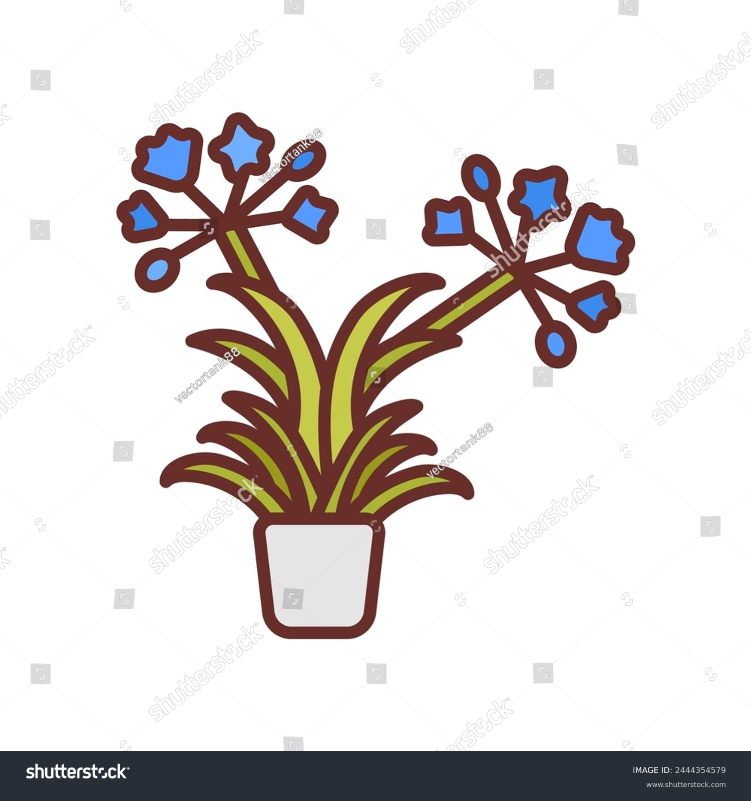 SVG of Agapanthus icon in vector. Logotype svg