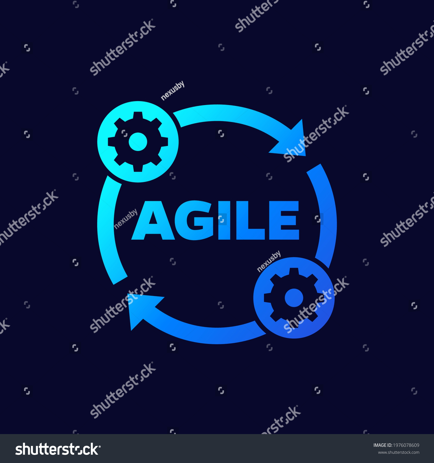 Agile Development Method Vector Icon Stock Vector (Royalty Free ...