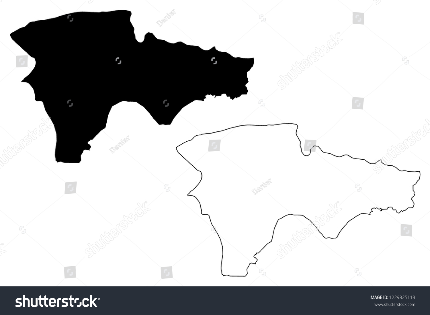 Agri Provinces Republic Turkey Map Vector Stock Vector (Royalty Free ...