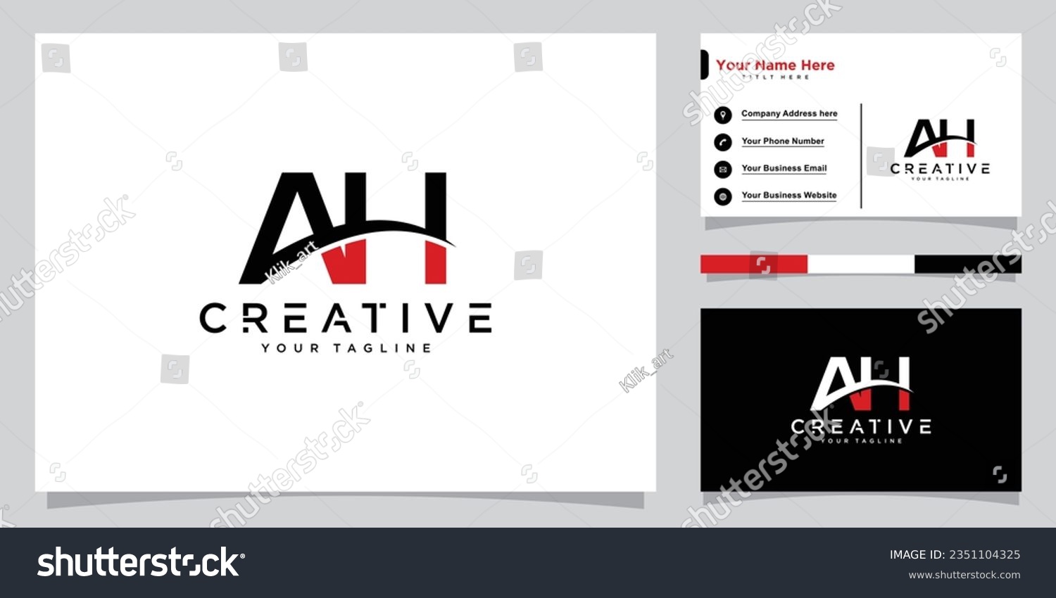 SVG of AH Initial Letter Icon Logo Design Vector Illustration svg