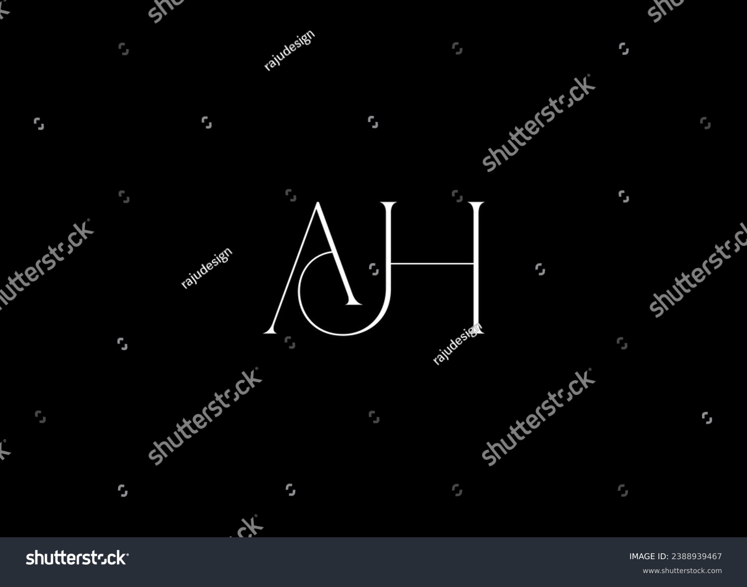 SVG of AH  initial logo design and creative logo svg