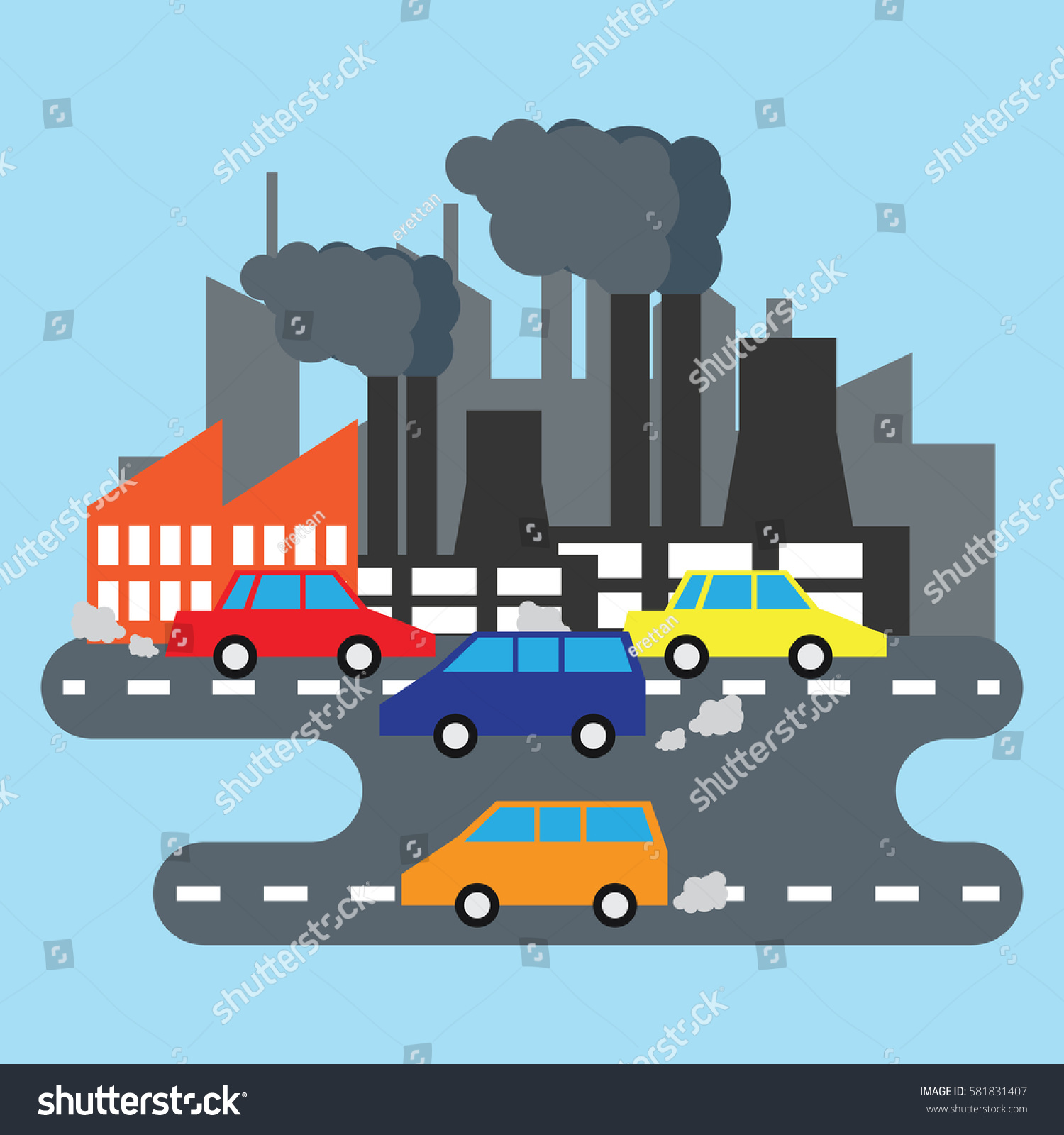 Air Pollution Poster Stock Vector Royalty Free 581831407 1908