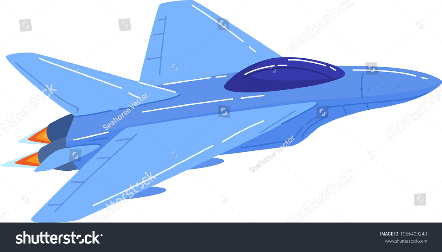 Air Transport Military Fighter Usaf Aviation Stock Vector (Royalty Free ...