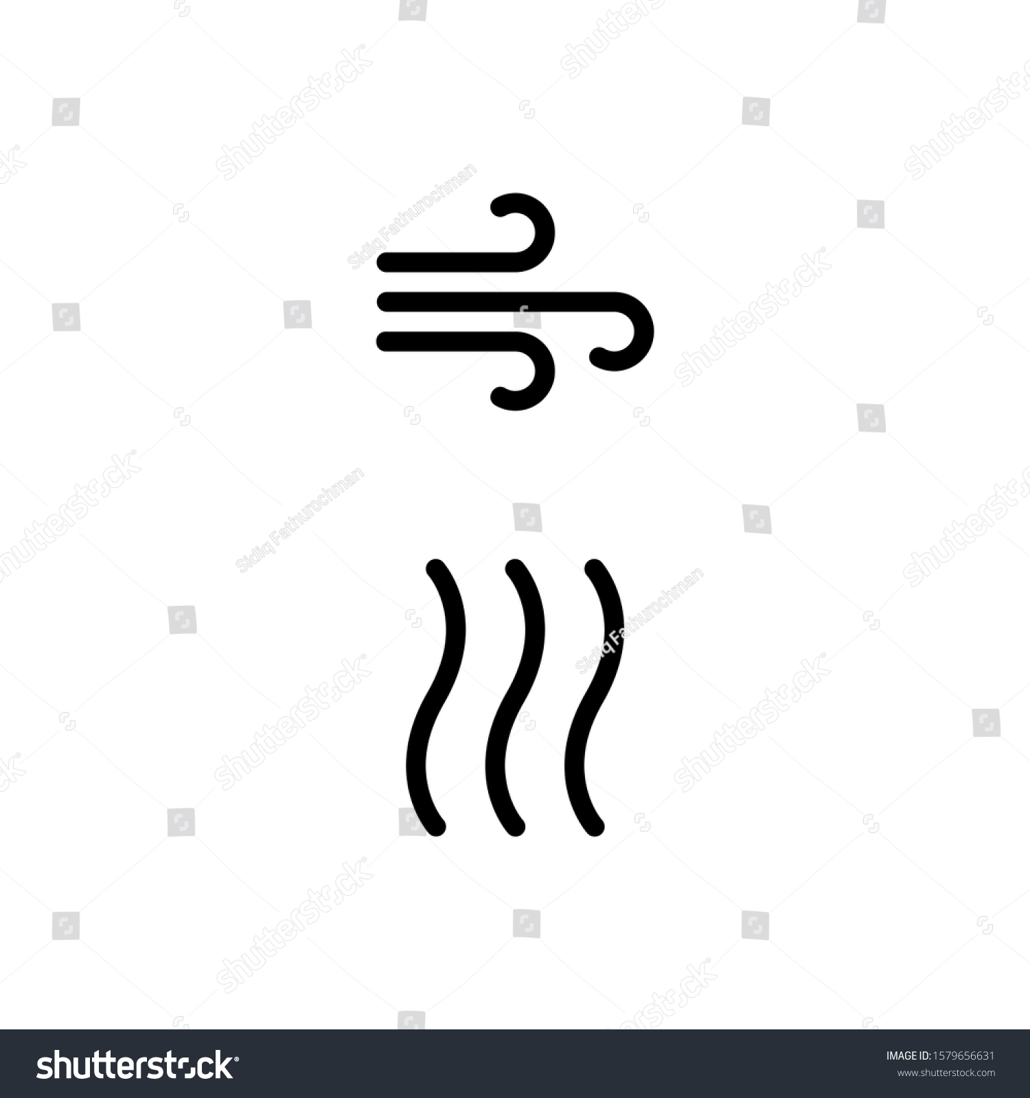SVG of Air & Wind Icon. Nature Icon Set Vector Logo Symbol.
 svg