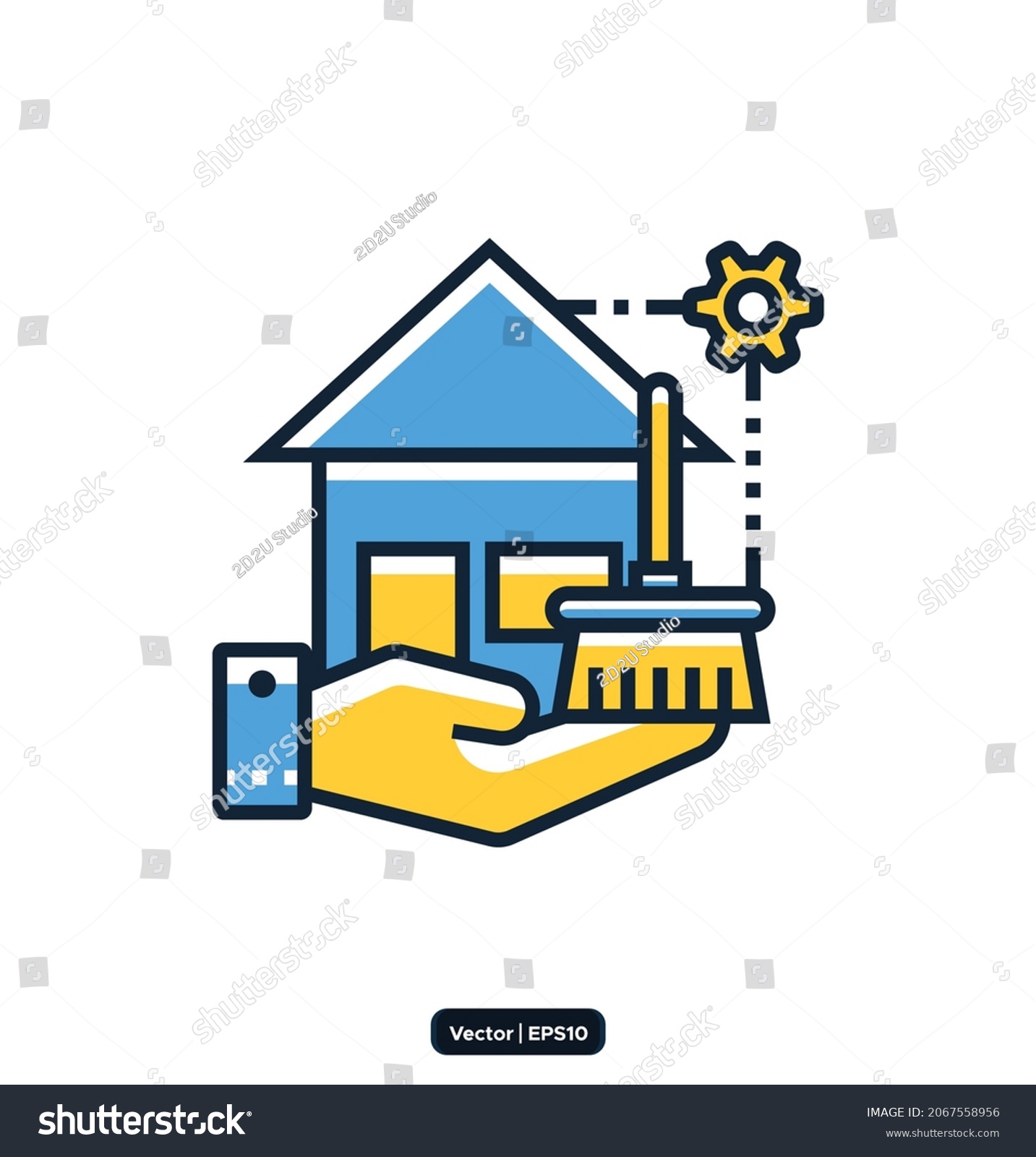 SVG of Airbnb Cleaning icon. Disinfection and Cleaning Related Vector Icons. Collection of linear simple web icons such as cleaner, disinfection, cleaning, washing, and others. vector eps10 svg