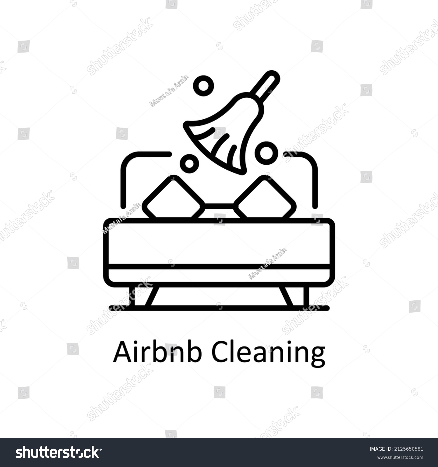 SVG of Airbnb Cleaning vector Outline icon for web isolated on white background EPS 10 file svg