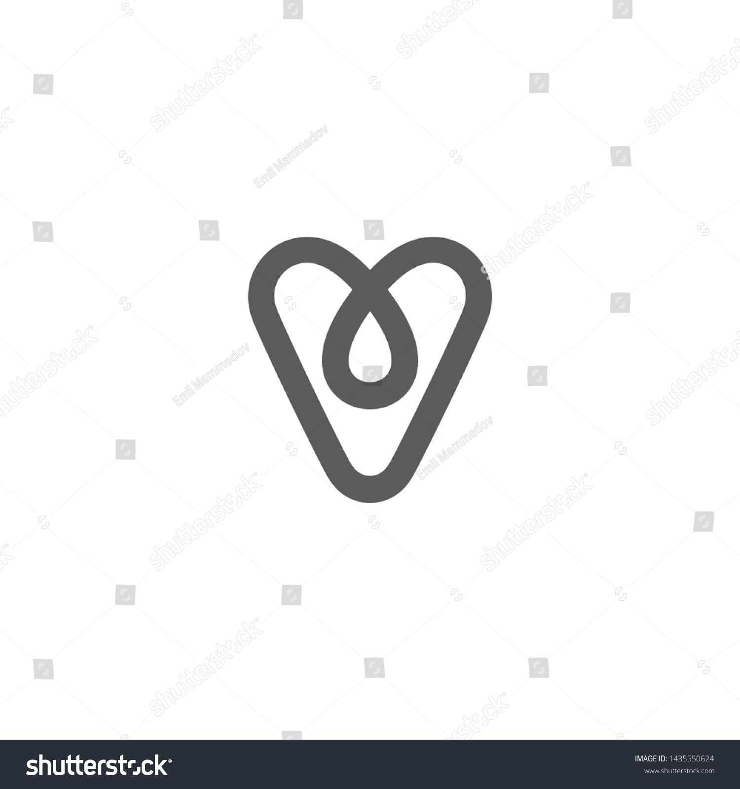 SVG of Airbnb logo  line icon 1 svg