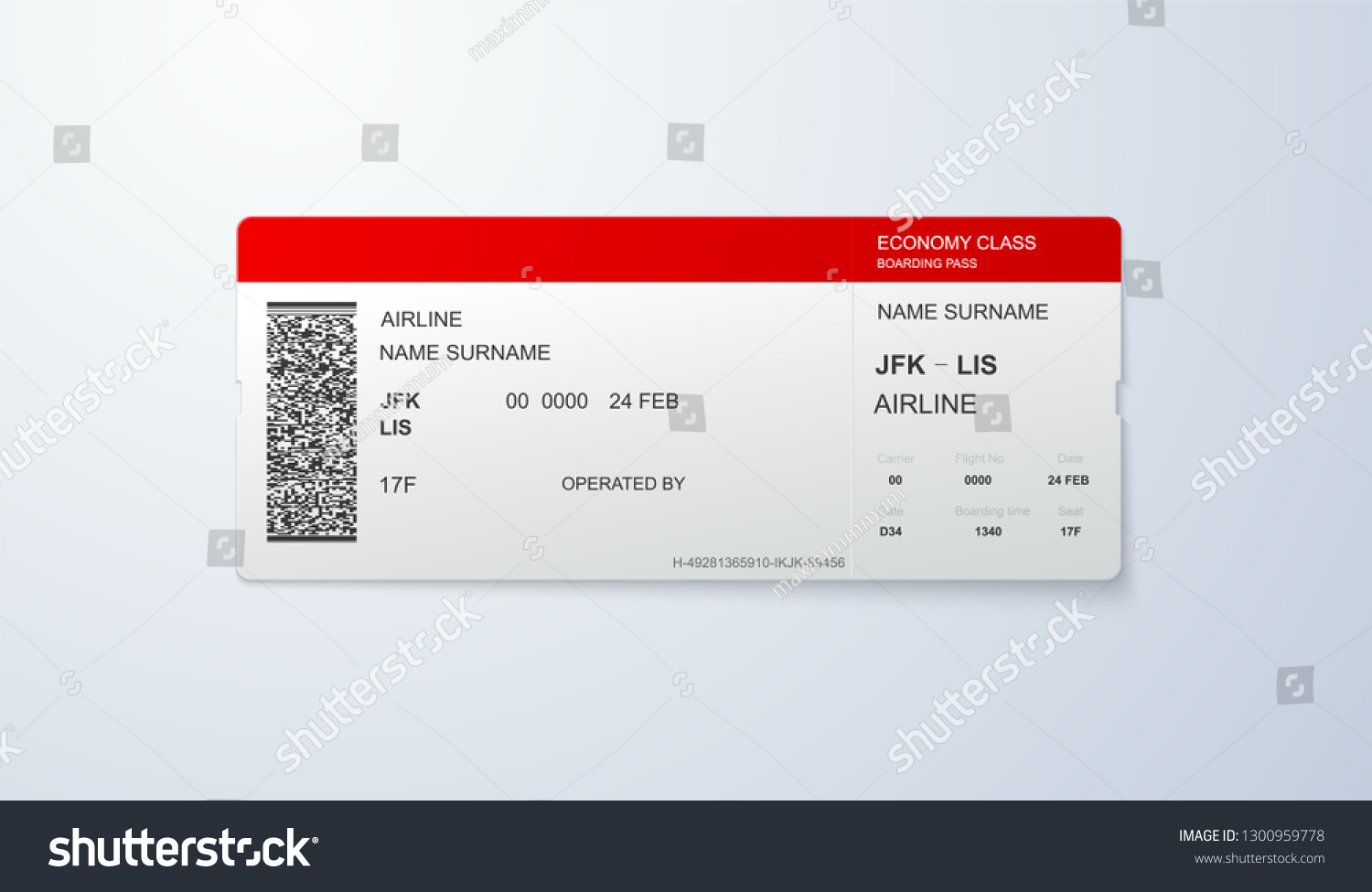 Flight Ticket Qr Code United Airlines and Travelling