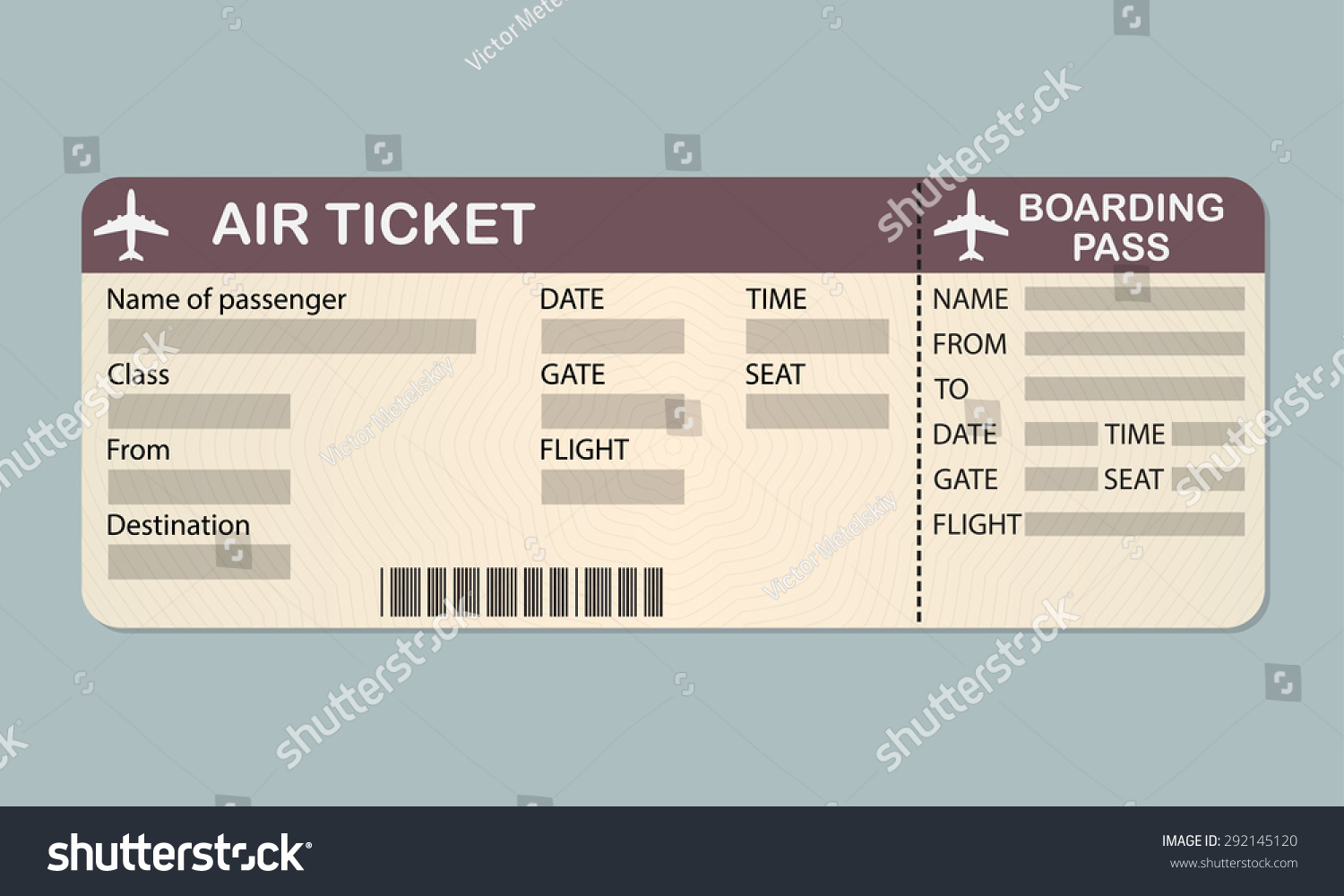 clipart airplane ticket - photo #49