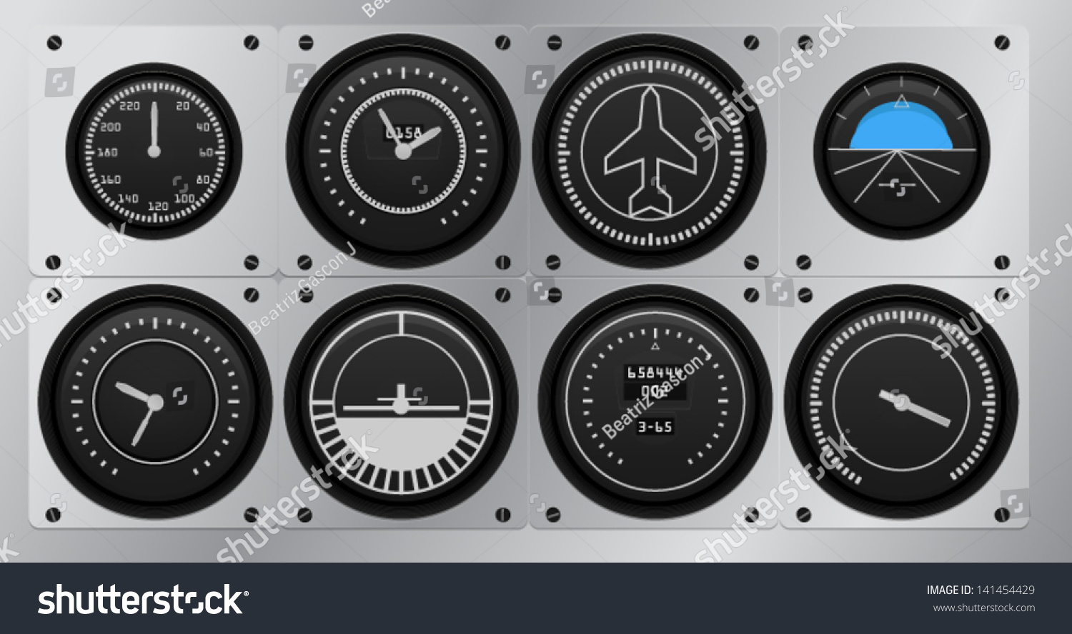 2,422 Airplane instruments Stock Illustrations, Images & Vectors ...