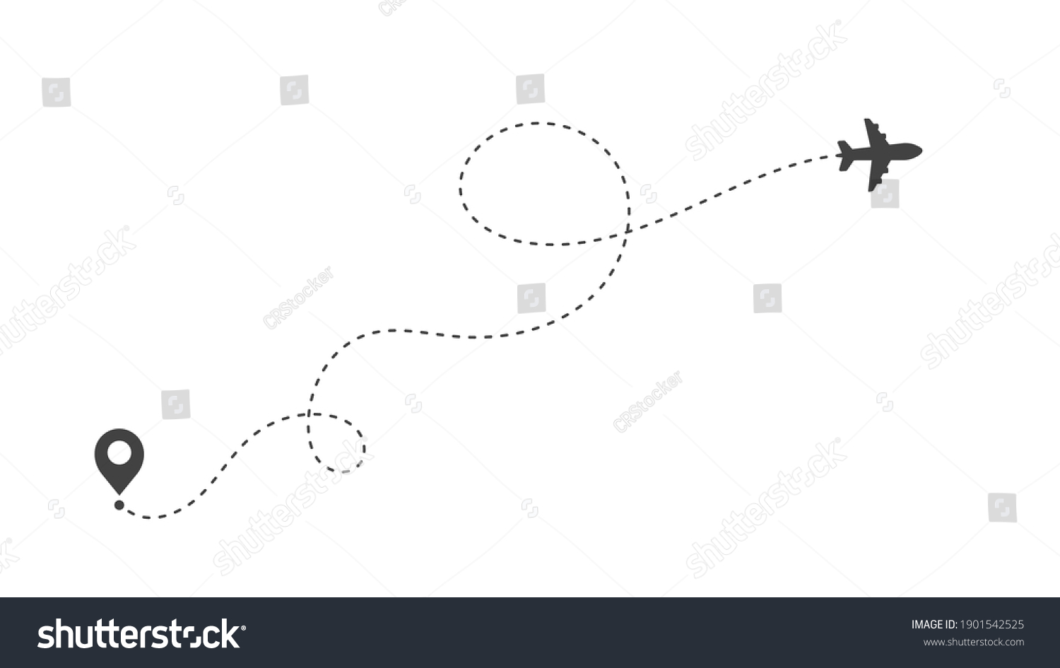 SVG of Airplane routes. Travel vector icon. Travel from start point and dotted line tracing. svg