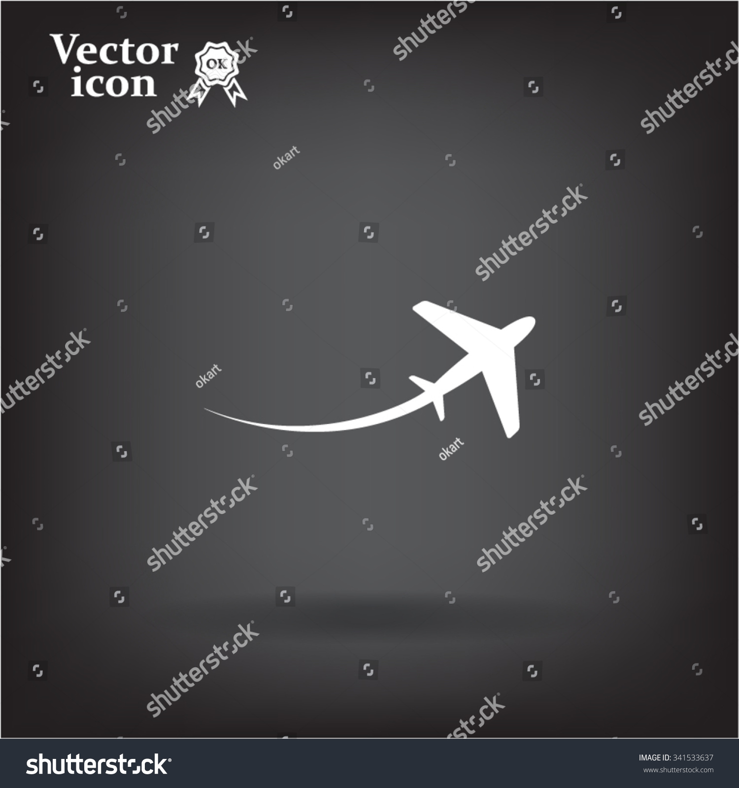 Airplane Symbol Stock Vector (Royalty Free) 341533637 | Shutterstock