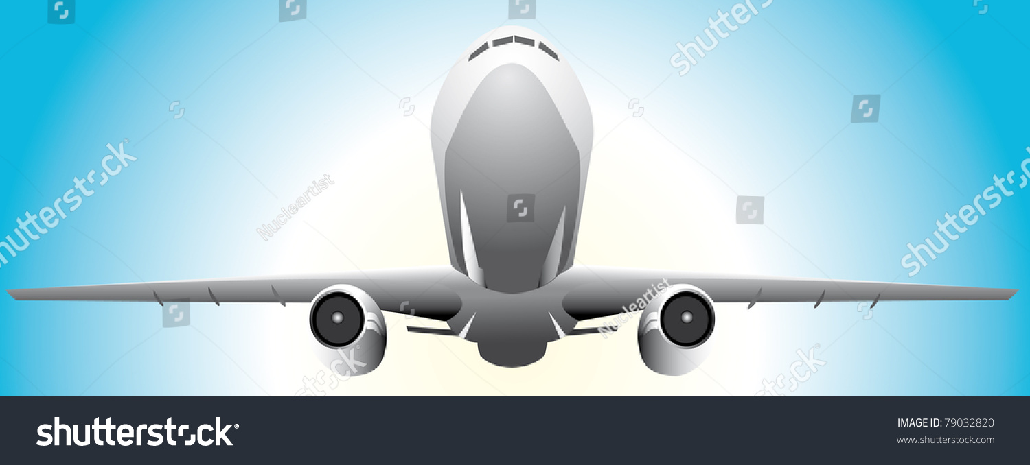 Airplane Take Off Vector Stock Vector 79032820 - Shutterstock