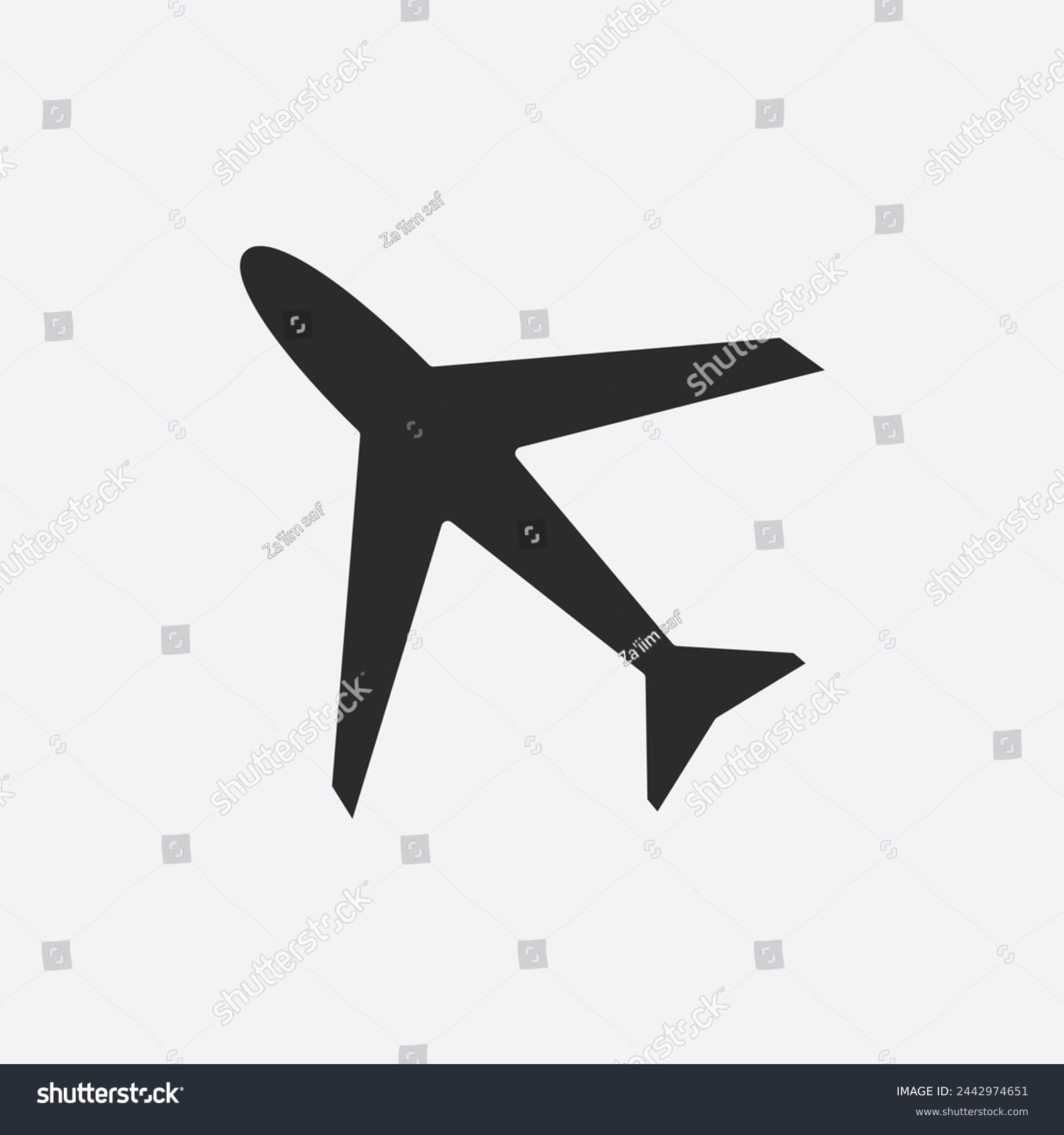 recommend clip art: Airplane vector illustration. airplane icon, Sign. Symbol. Button. Element. Silhouette. Logo. web. isolated on white background
