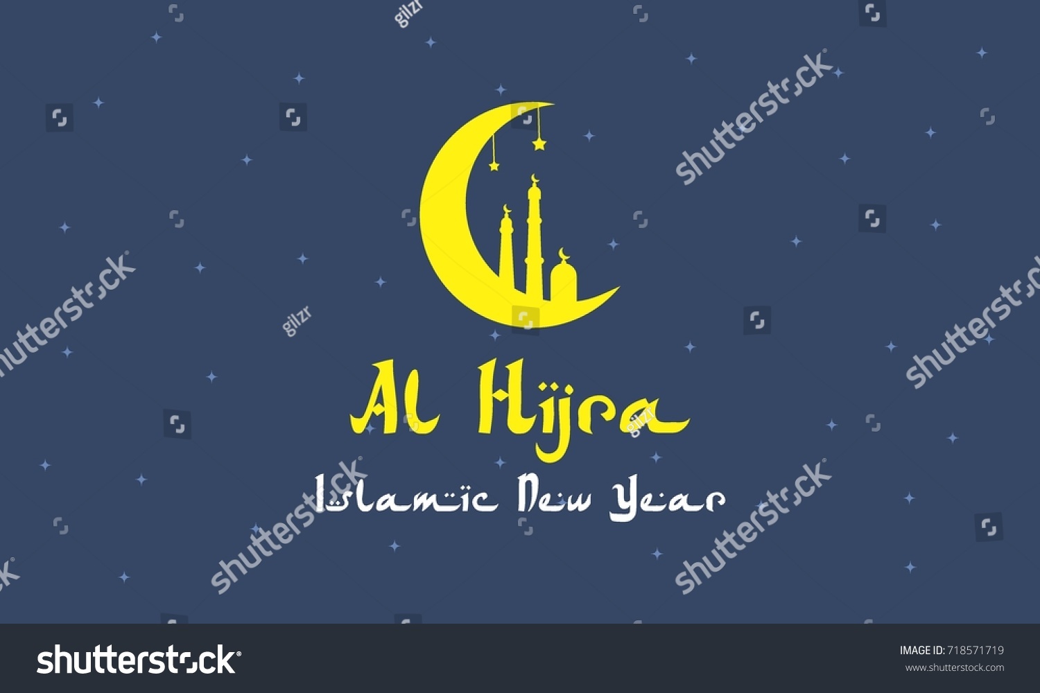 Al Hijra Islamic New Year Vector Stock Vector Royalty Free 718571719