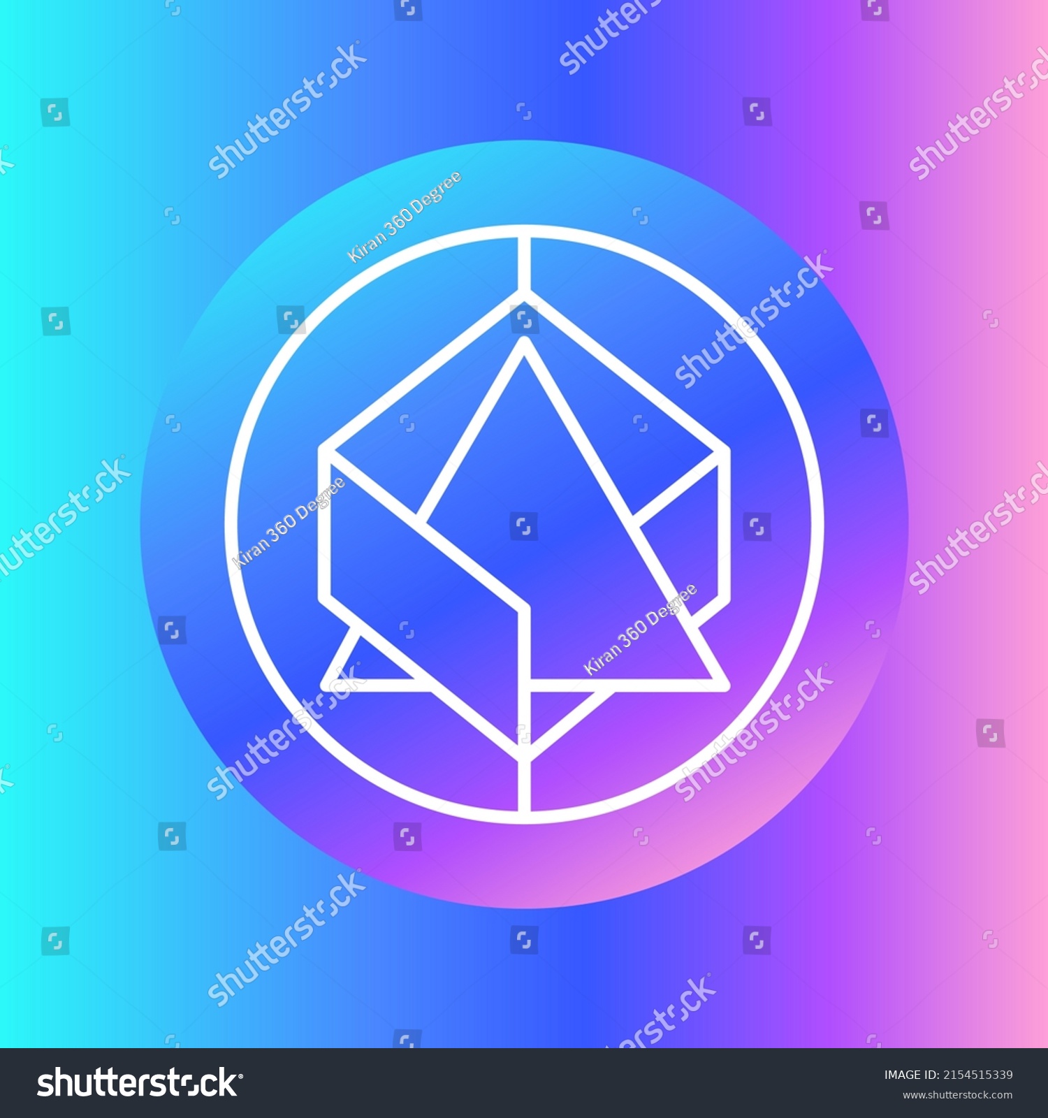 SVG of Alchemix (ALCX) Crypto coin logo and symbol on a gradient background. Creative virtual currency symbol vector illustration svg