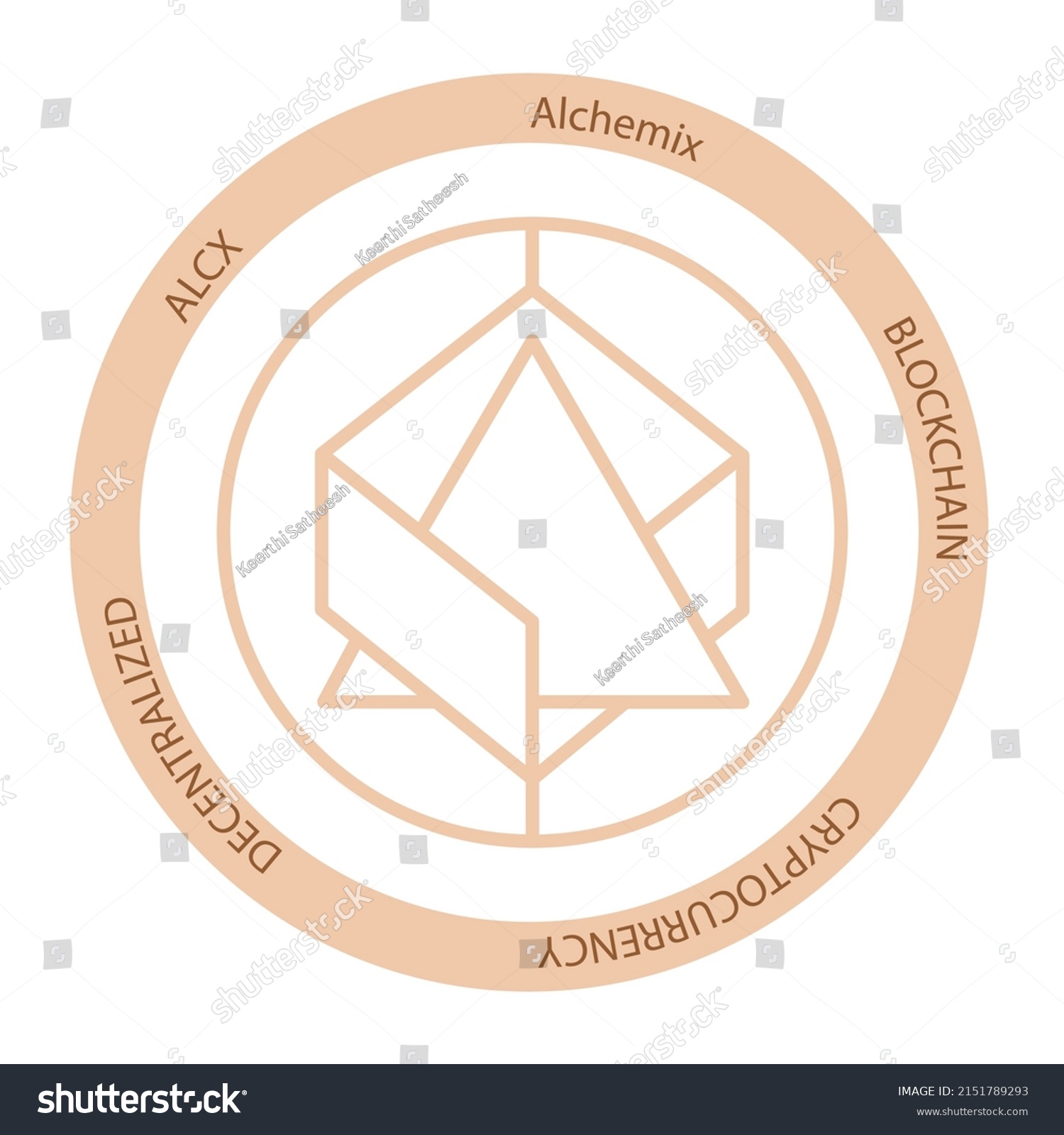 SVG of Alchemix cryptocurrency logo. ALCX crypto symbol icon flat vector illustration. EPS 10 editable template.  svg