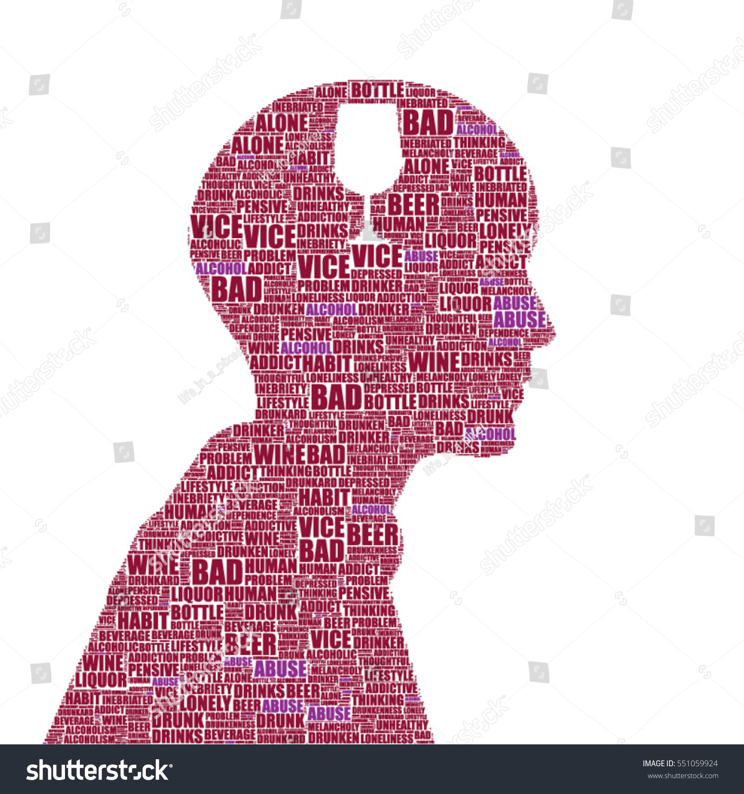SVG of alcohol addiction concept on a vector tag cloud illustration svg