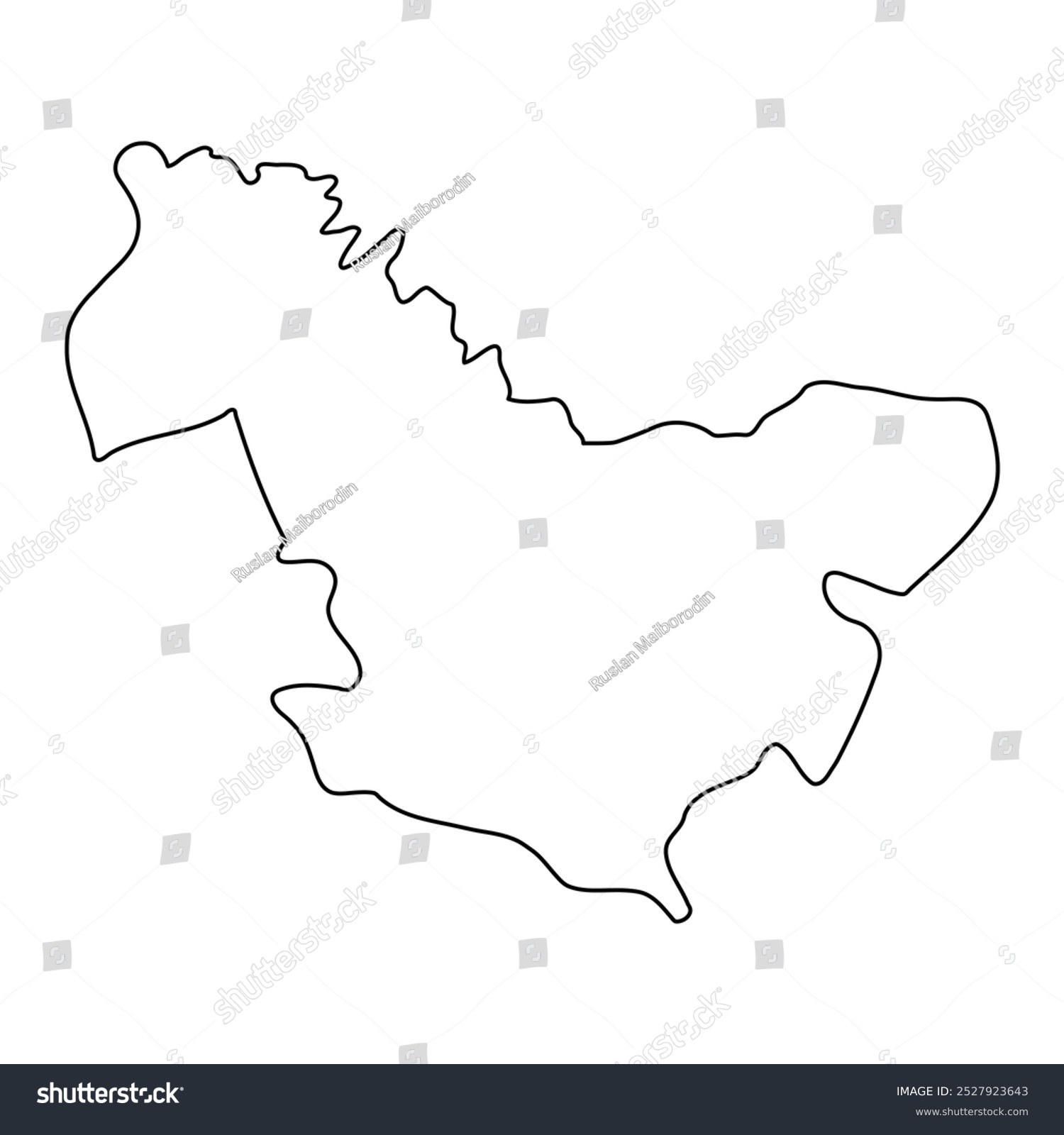 recommend clip art: Alebtong District map, administrative division of Uganda. Vector illustration.