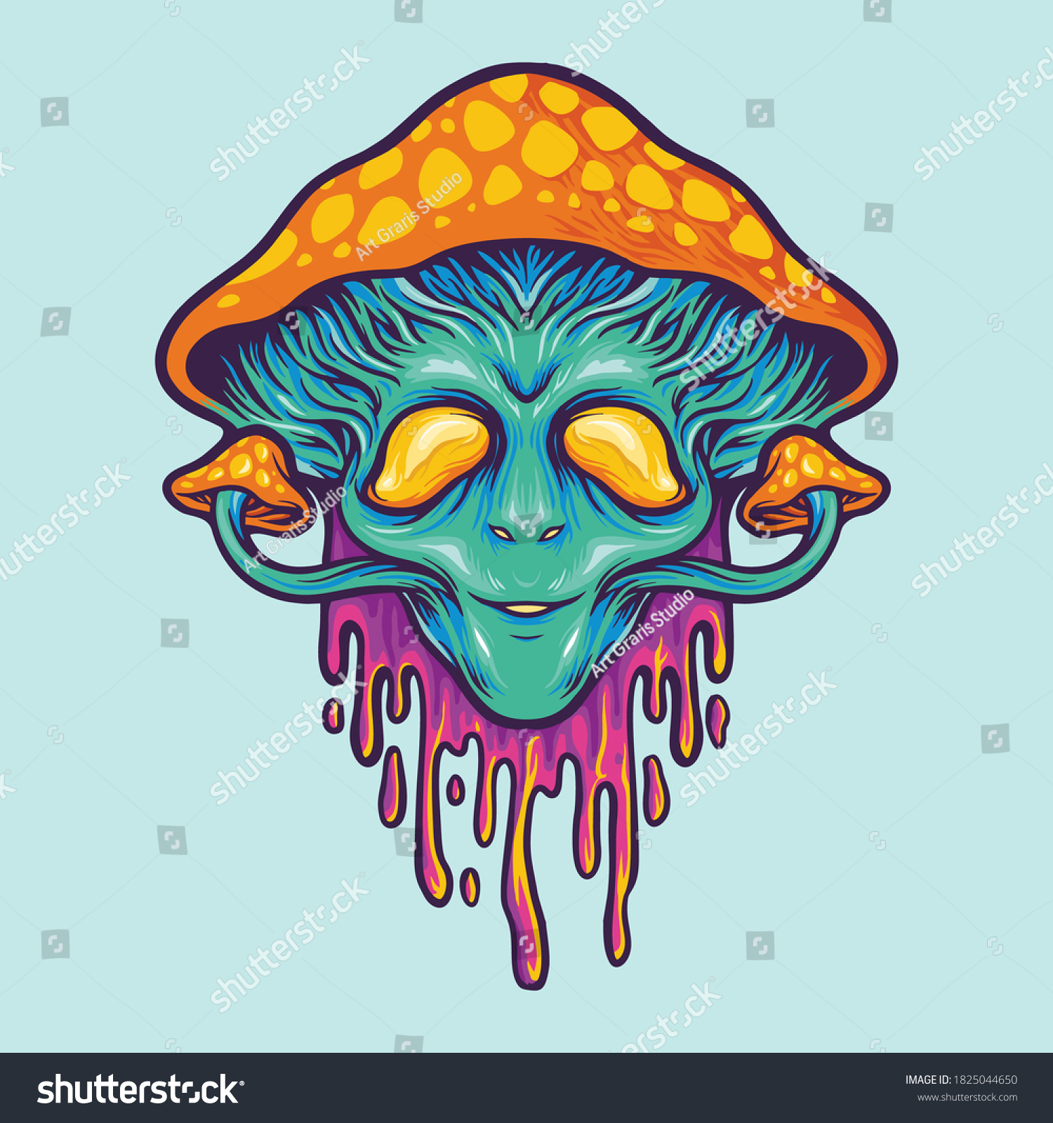 1,732 Alien mushroom Stock Illustrations, Images & Vectors | Shutterstock