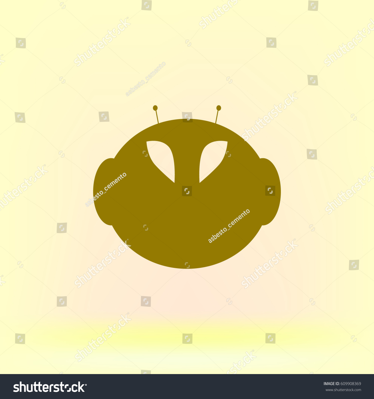 Alien Vector Icon Stock Vector (Royalty Free) 609908369 | Shutterstock