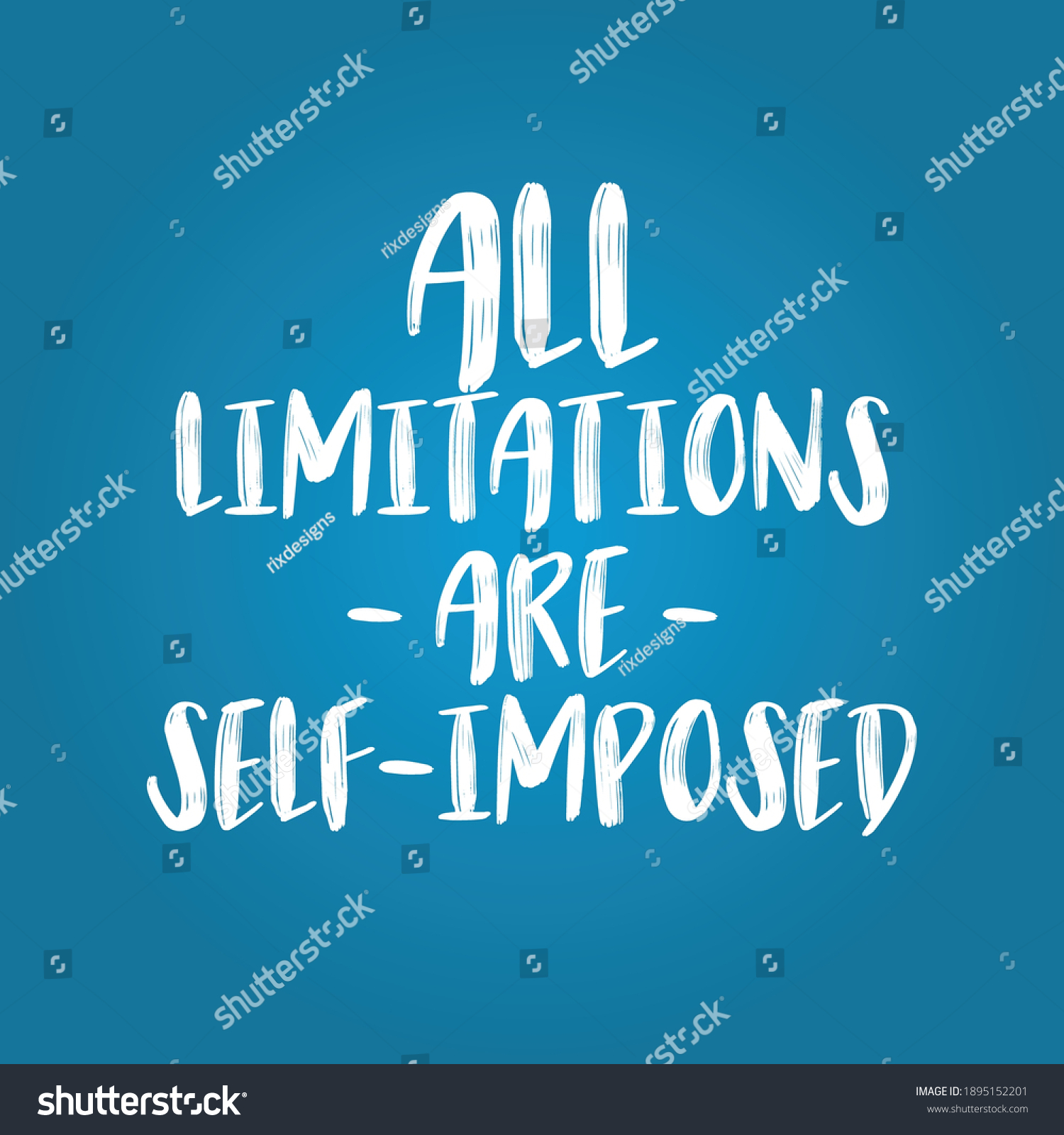 All Limitations Self Imposed Stock Vector (royalty Free) 1895152201