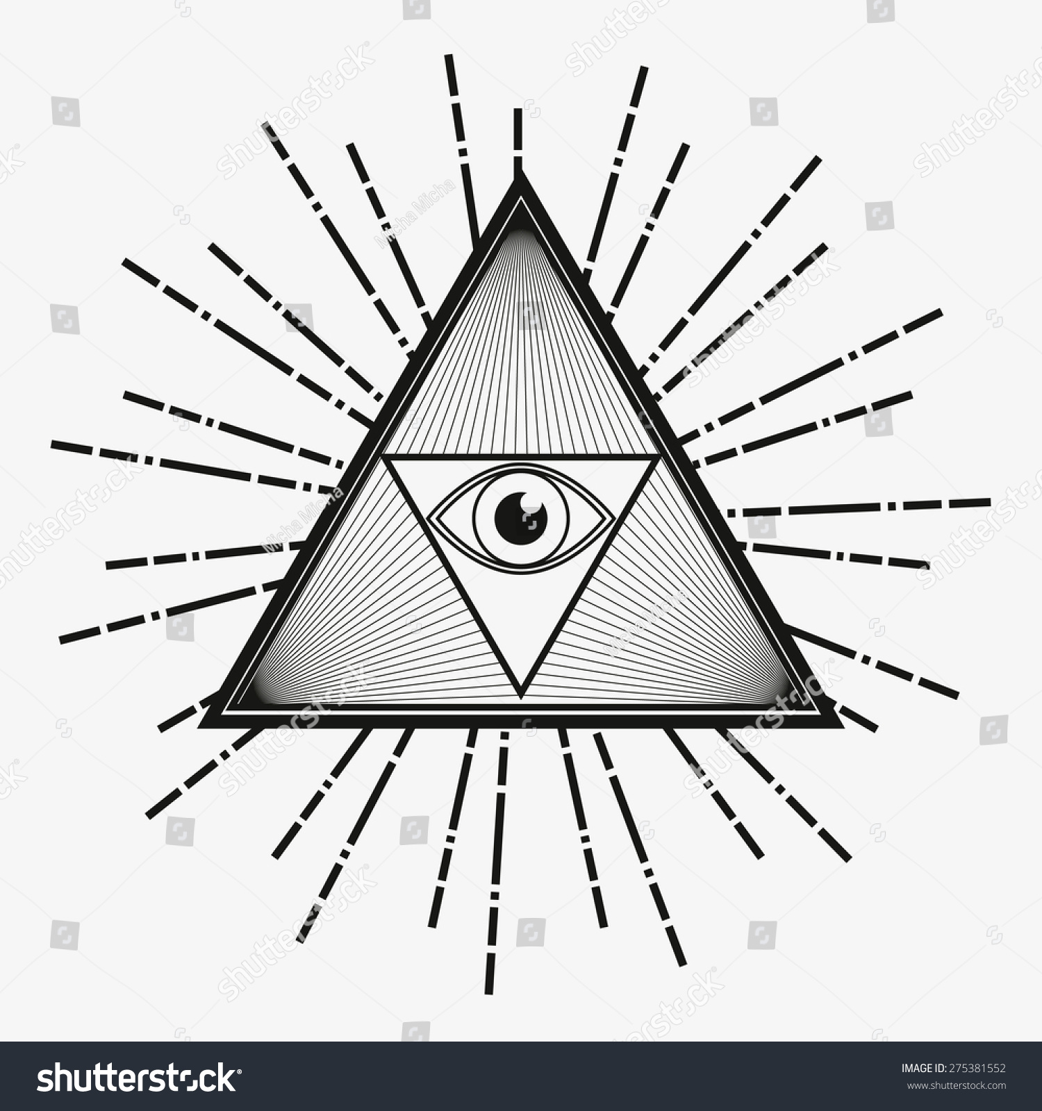 all seeing eye magical element eye stock vector 275381552 all seeing eye magical element eye stock vector 275381552