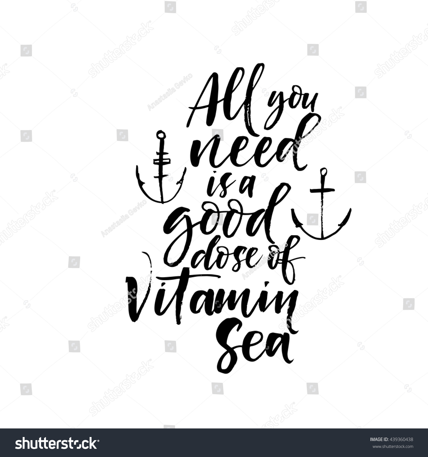 All You Need Good Dose Vitamin Stock Vector (Royalty Free) 439360438