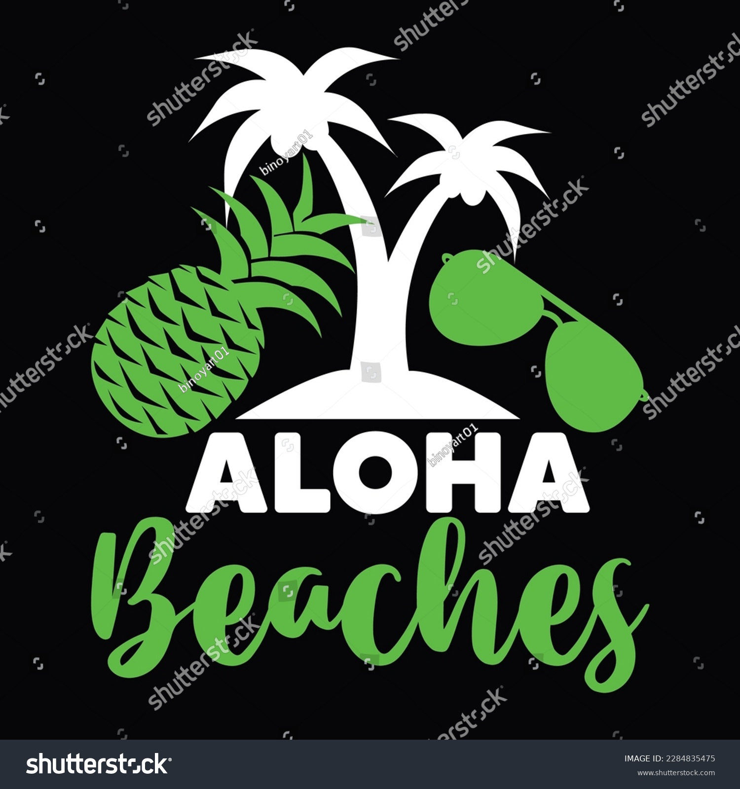 SVG of aloha  beaches summer t shirt design svg