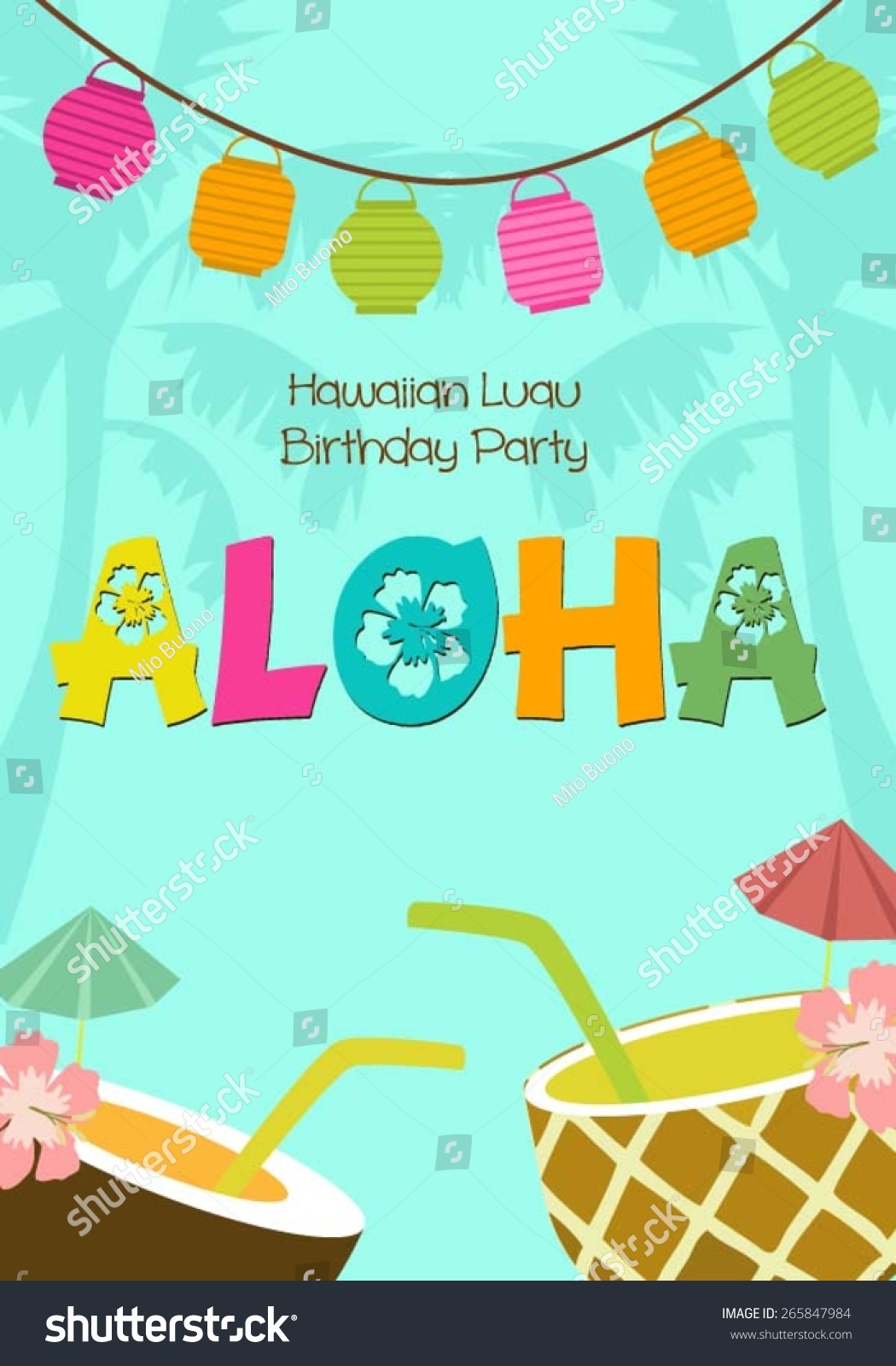 SVG of Aloha party svg