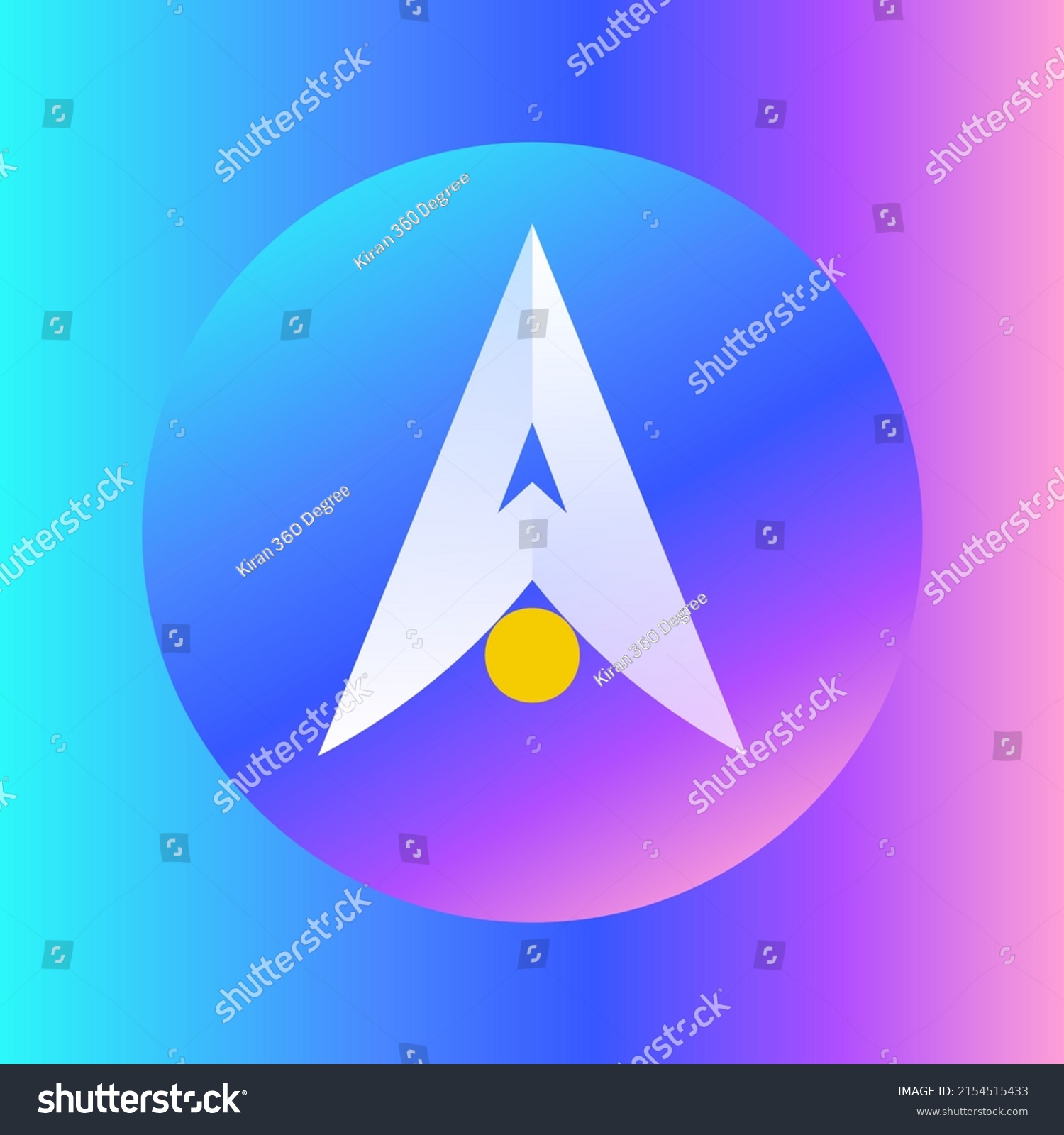 SVG of Alpha Finance Lab (ALPHA) Crypto coin logo and symbol on a gradient background. Creative virtual currency symbol vector illustration svg