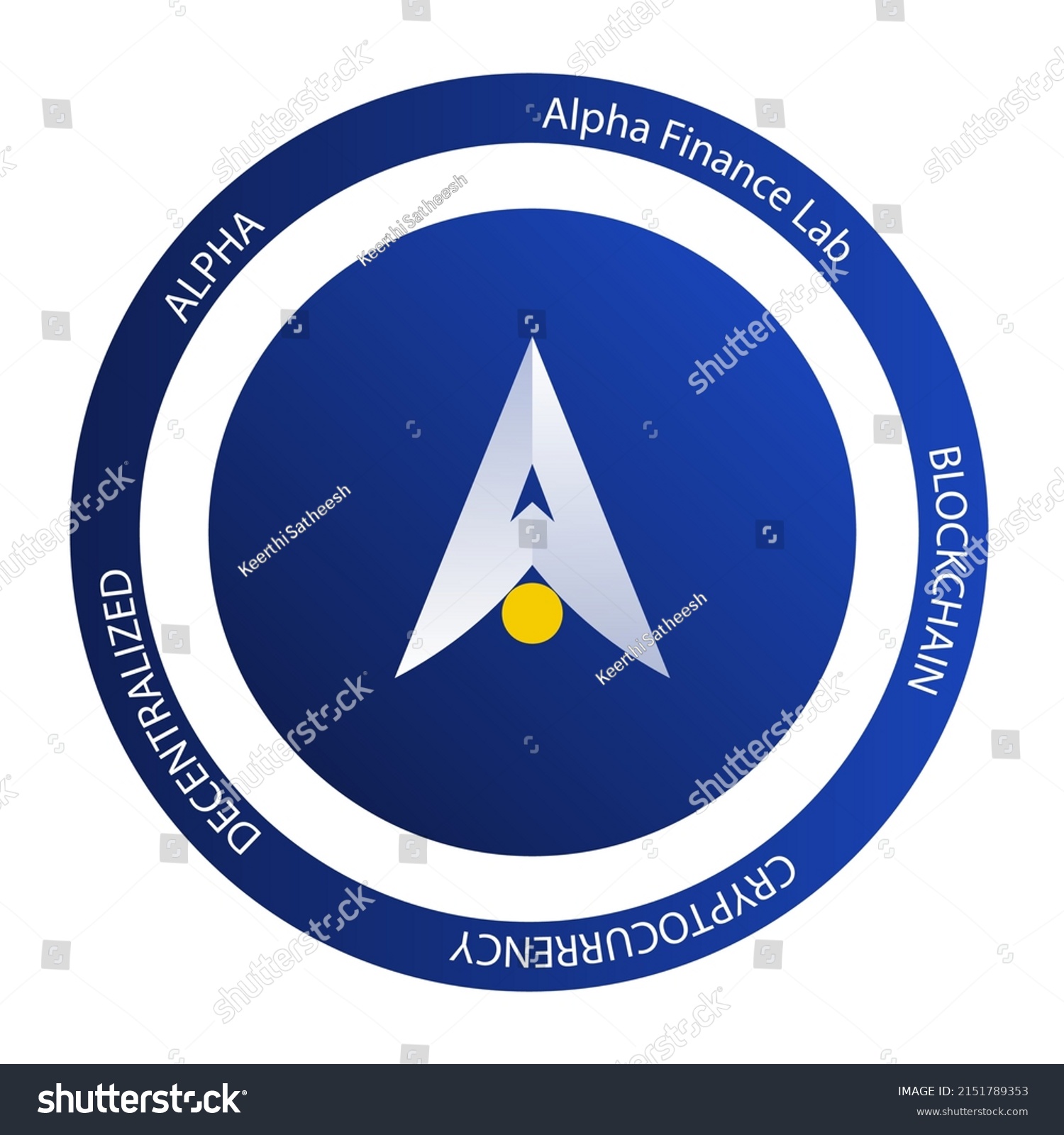 SVG of Alpha Finance Lab cryptocurrency logo. ALPHA crypto symbol icon flat vector illustration. EPS 10 editable template.  svg