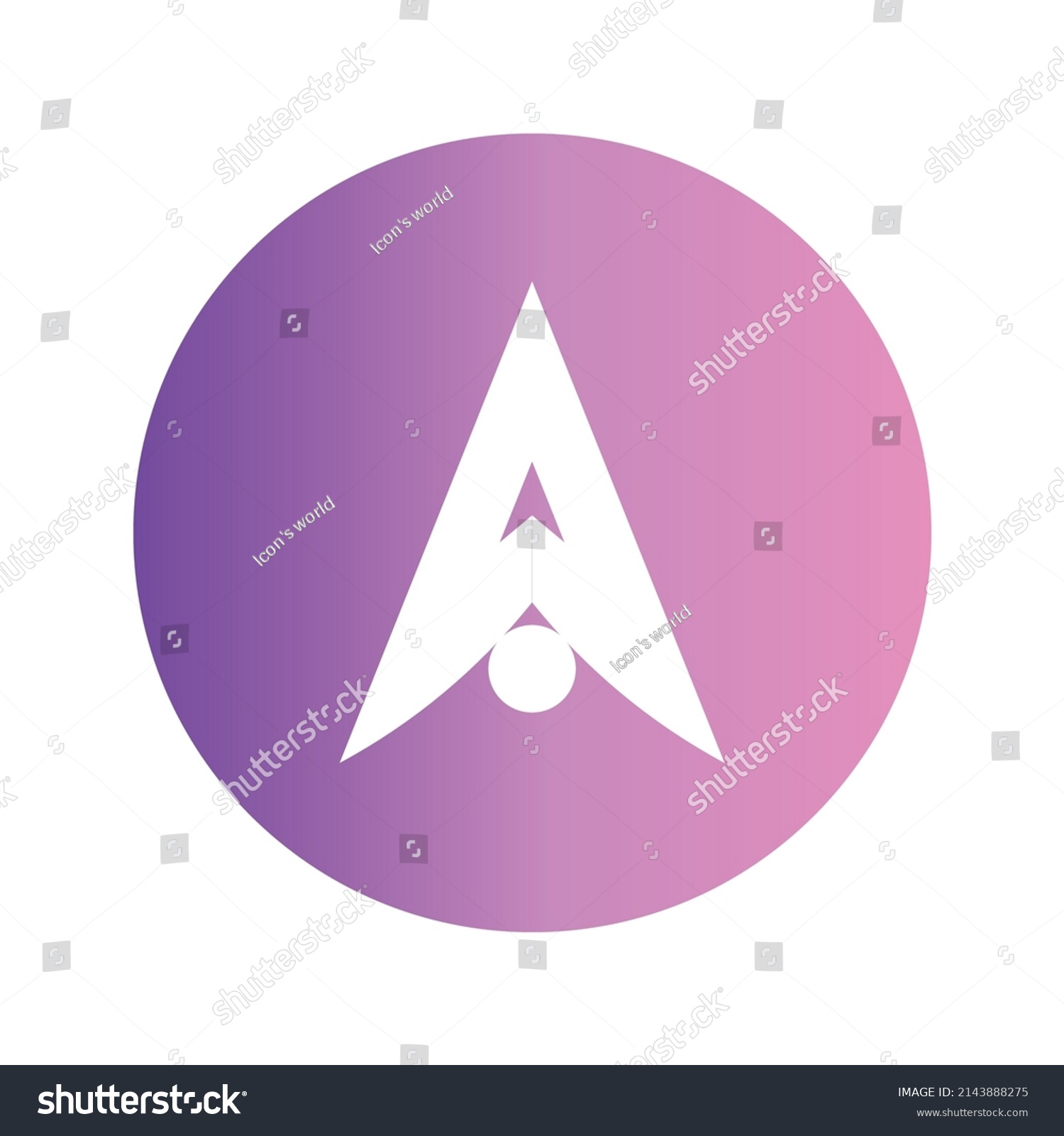 SVG of Alpha Venture DAO Cryptocurrency token icon. ALPHA token symbol. Cryptocurrency vector icon. Flat Vector illustration - Vector svg