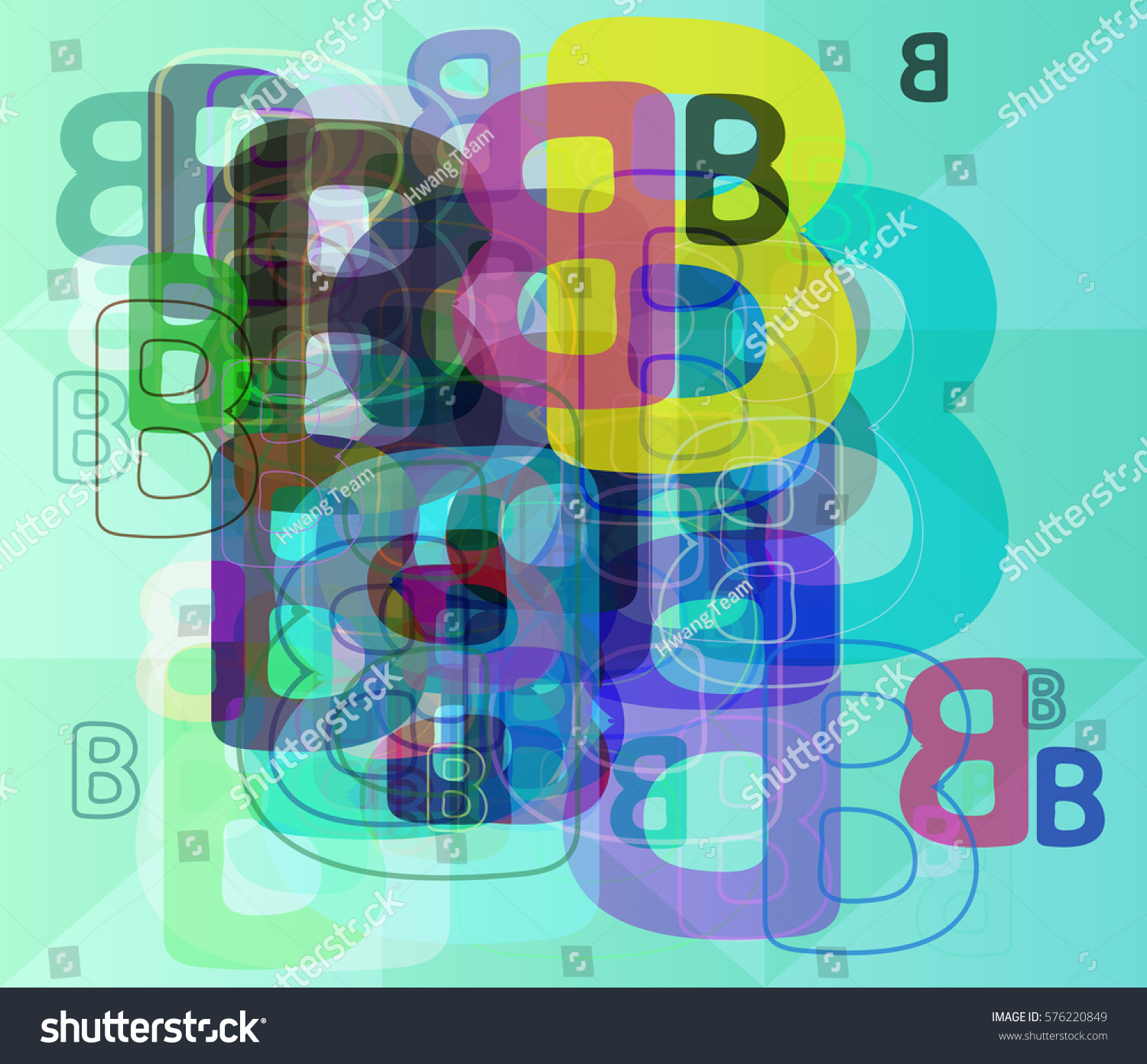 Alphabet B Vector Texture Stock Vector (Royalty Free) 576220849